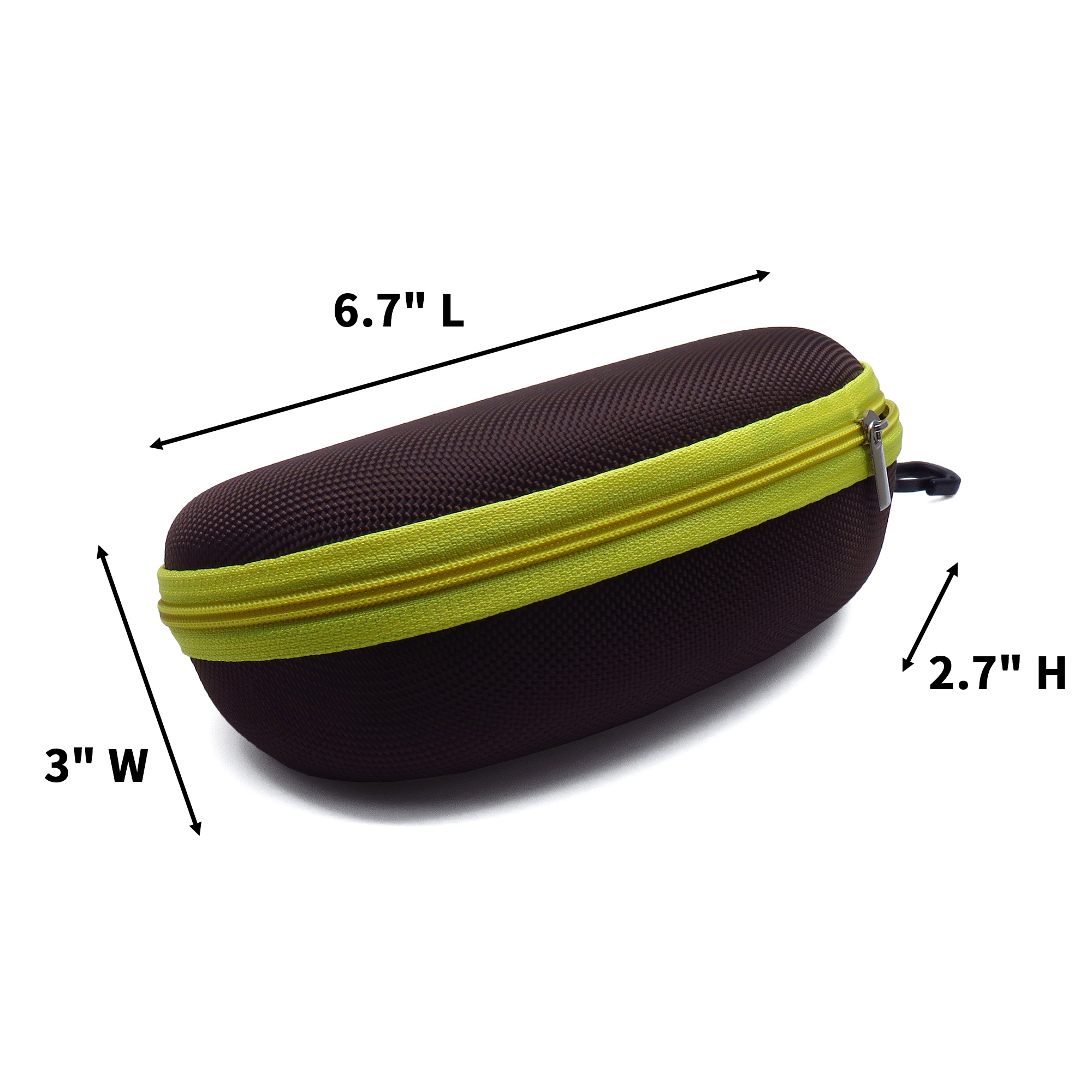 EVA Zipper Sunglass Holder With Clip Protective Shell 9
