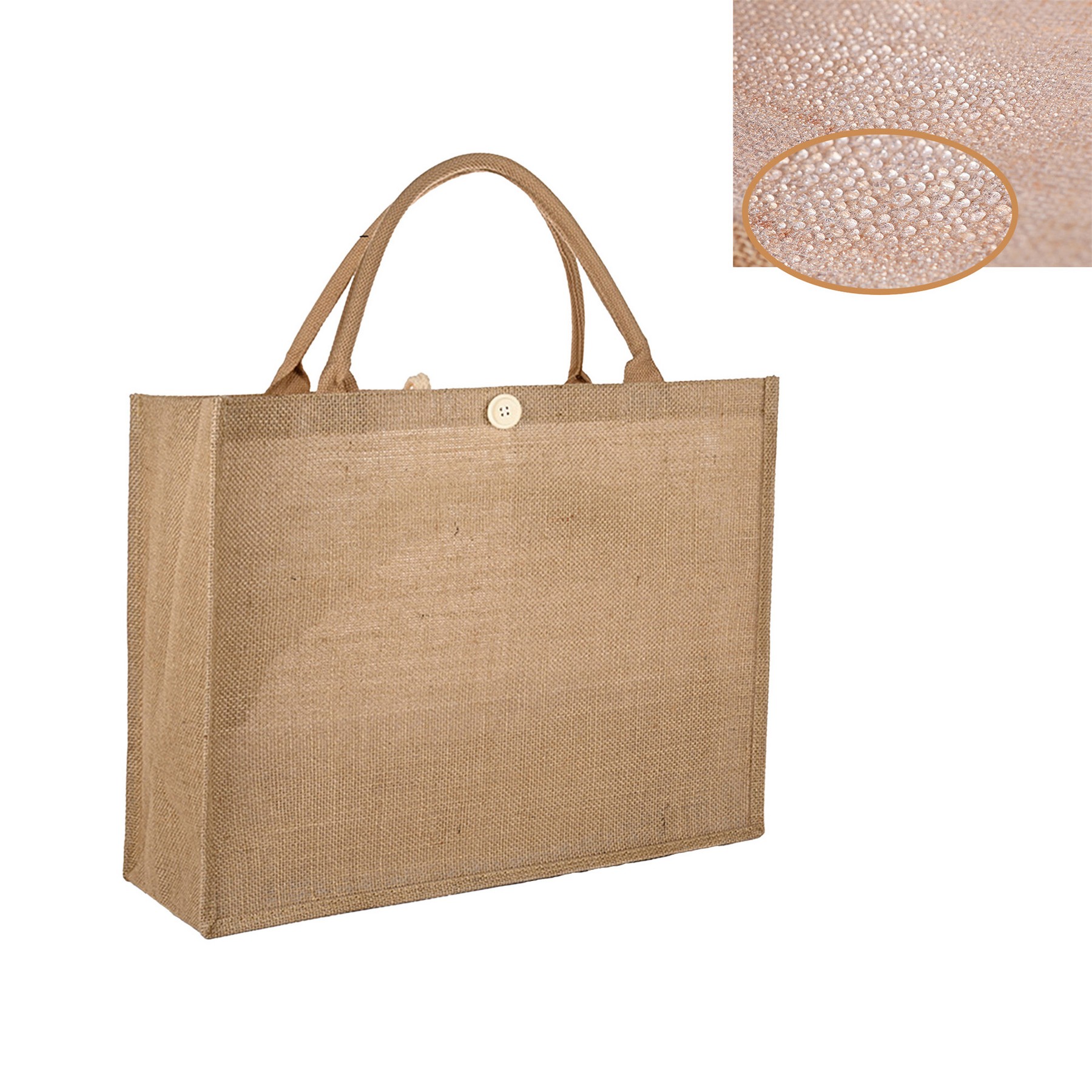 Market Jute Burlap Tote Bag, custom tote bag with logo imprint 2