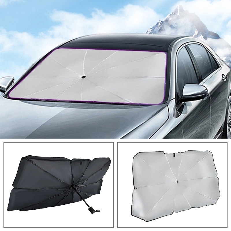 Custom Gift Automotive Car Sun Shade Foldable Umbrella 3