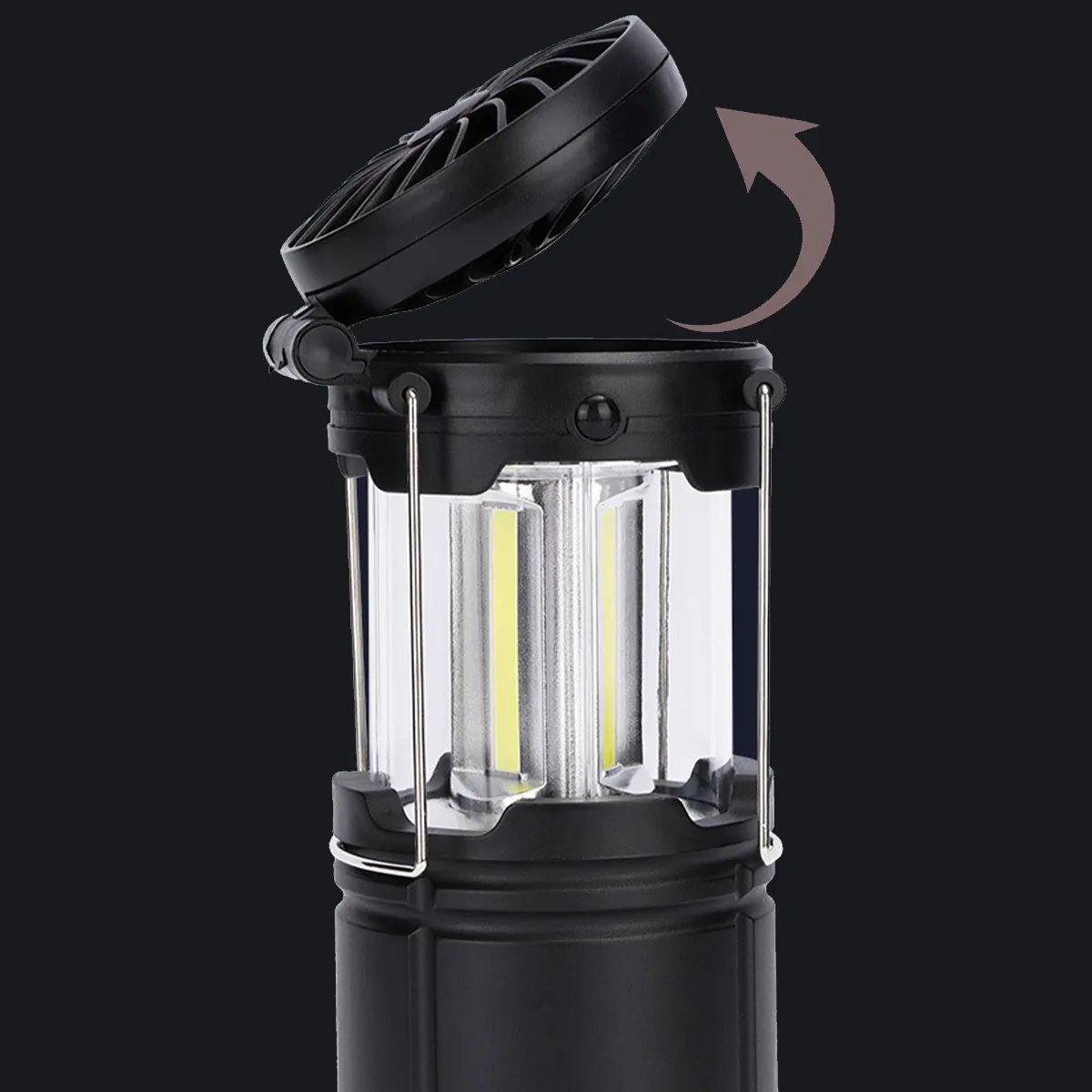 2-in-1 LED Battery Camping Hanging Fan Lantern 6