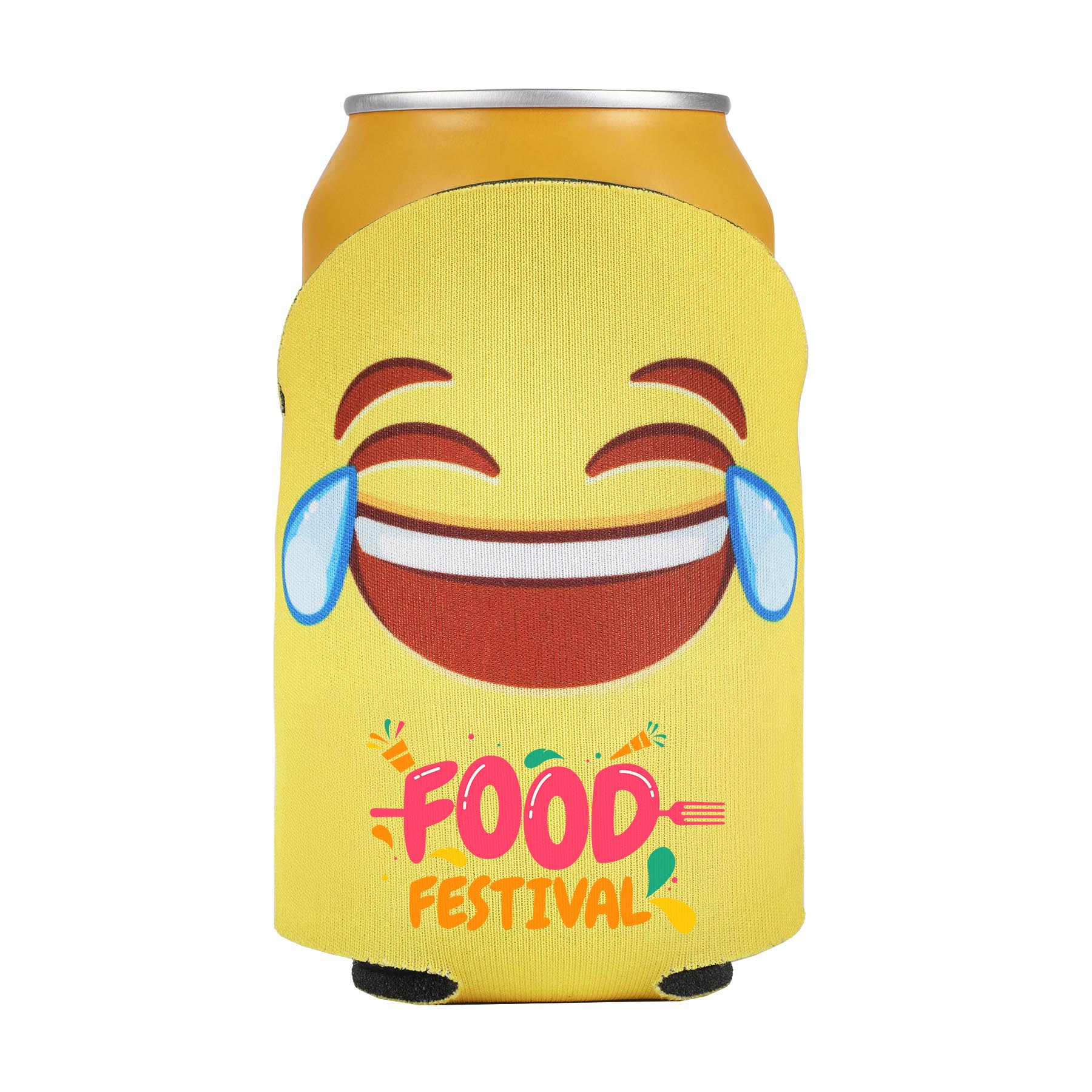 American Made Round Top Can Cooler, custom can cooler with logo imprint 7