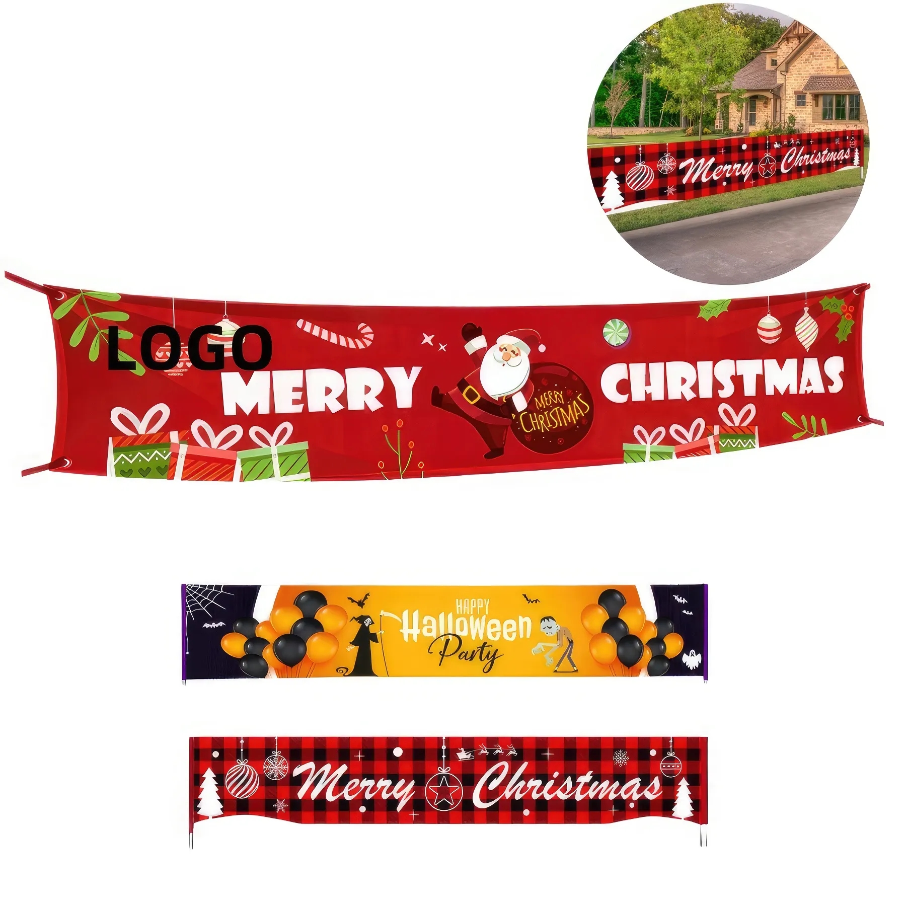 Large Merry Christmas Banner 5