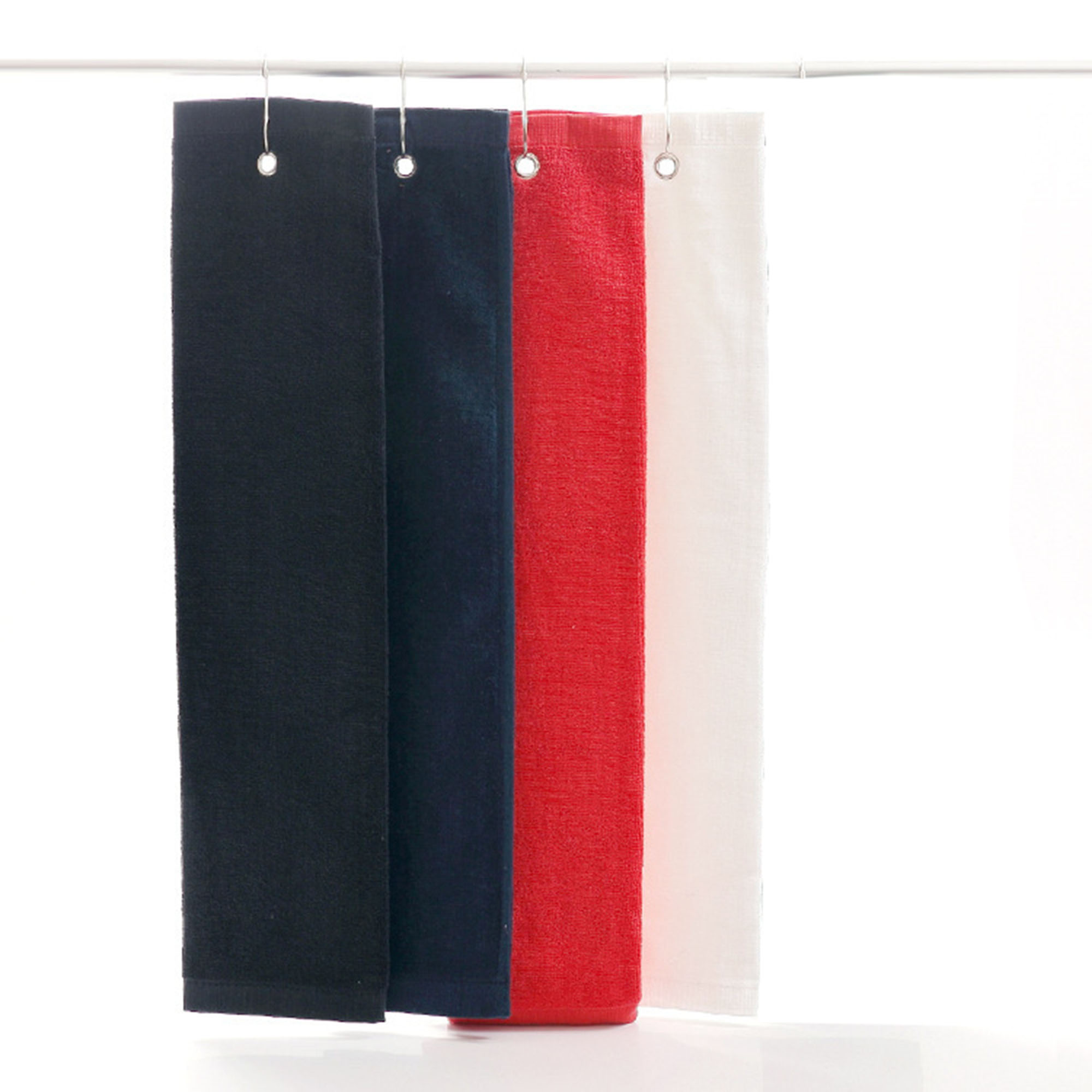 Embroidered Trifolded 480GSM Premium Velour Golf Towel 4