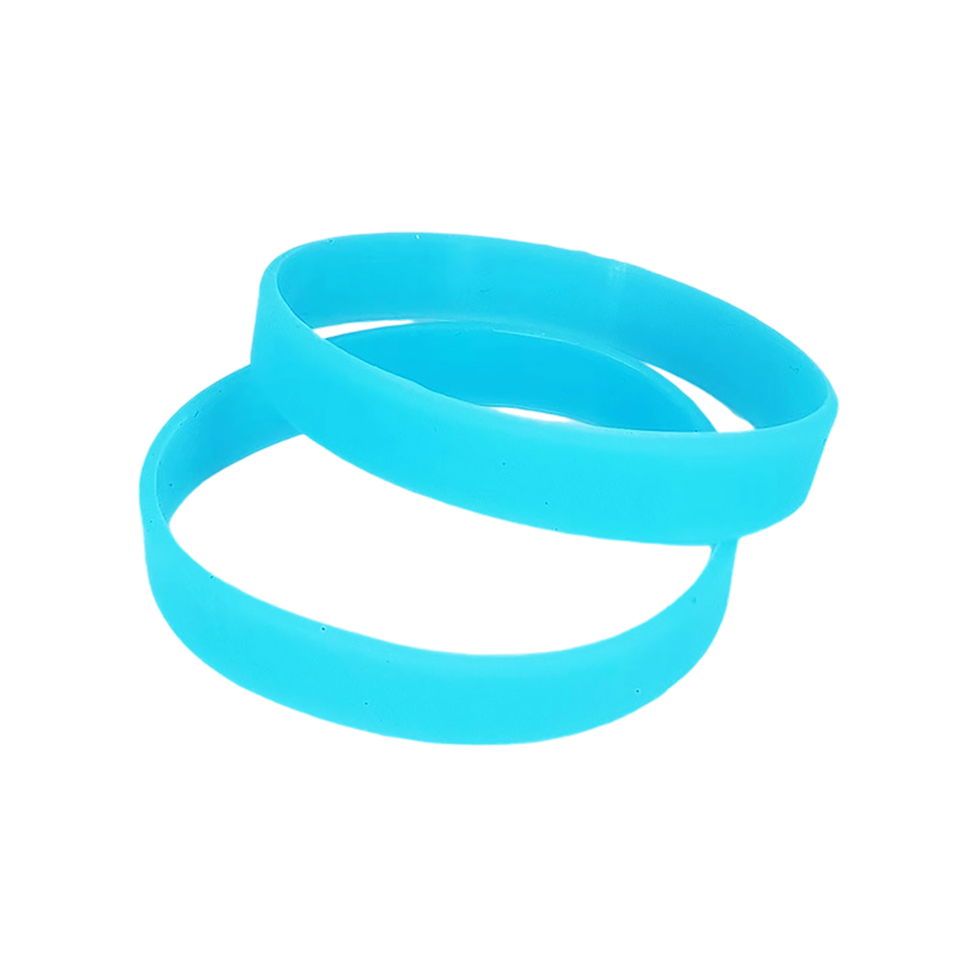 Silicone Wristband Glow In The Dark 8 x 0.5" Durable Design 1