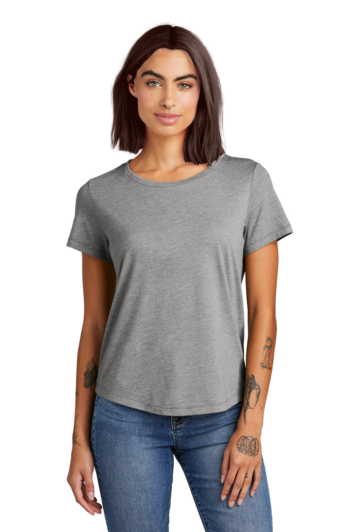Allmade® Women's Relaxed Tri-Blend Scoop Neck Tee 3