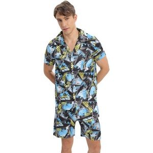 Men'S Short Sleeve Pajama Set 4