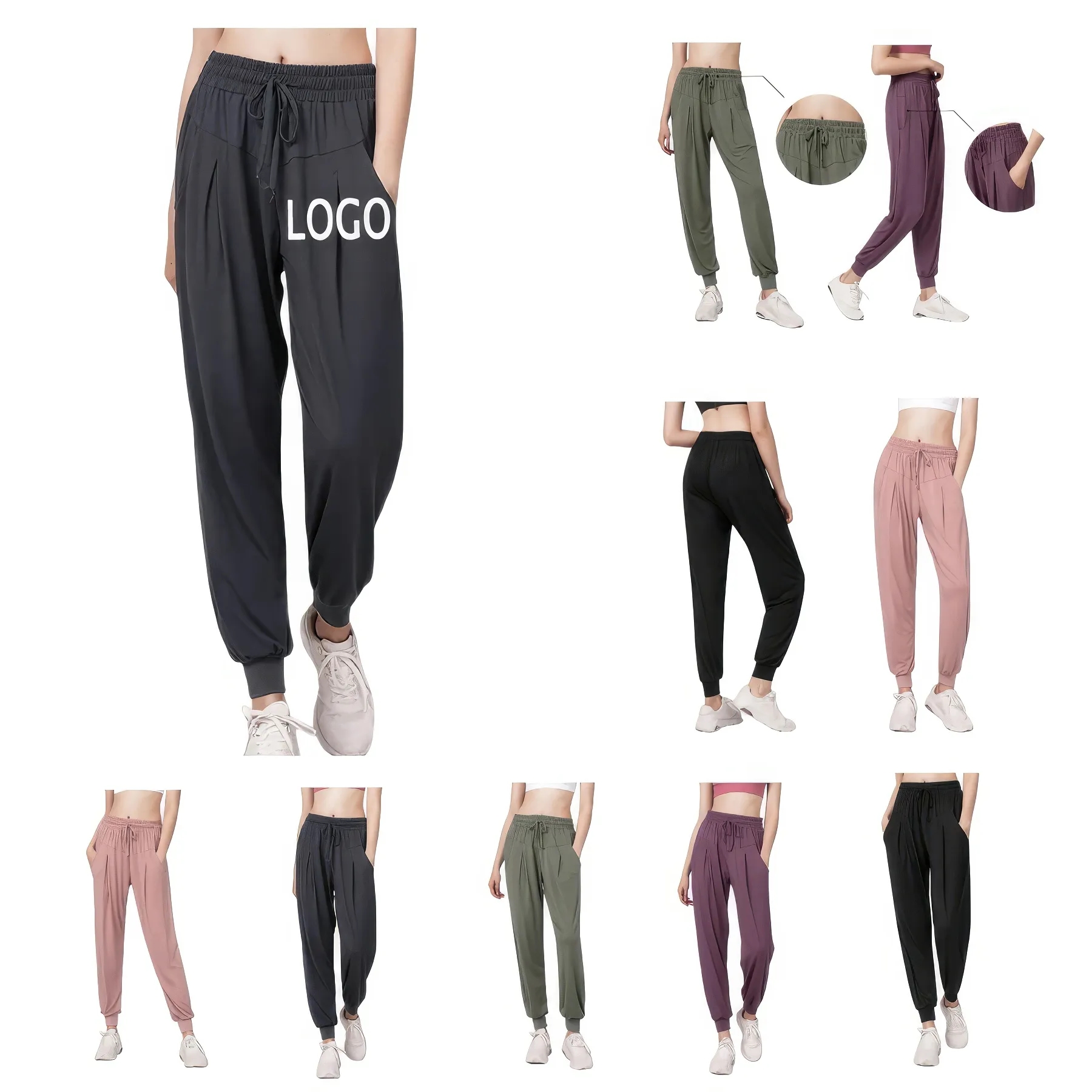 Drawstring Quick Dry Fitness Pants & Jogging Sweatpants 3