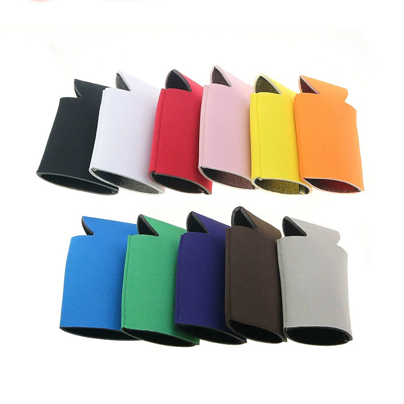 Collapsible Neoprene Can Cooler, custom koozie with logo imprint 2