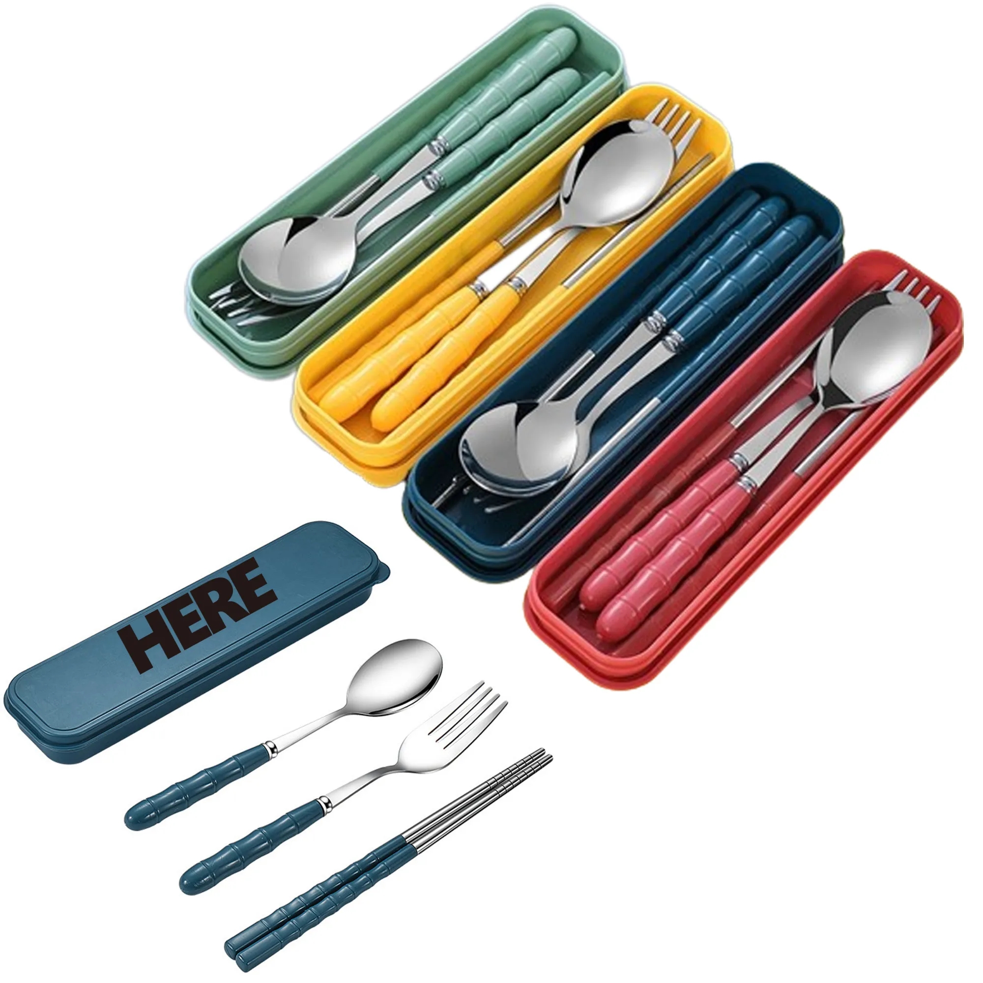 Stainless Steel Wheat Straw Cutlery Set 5