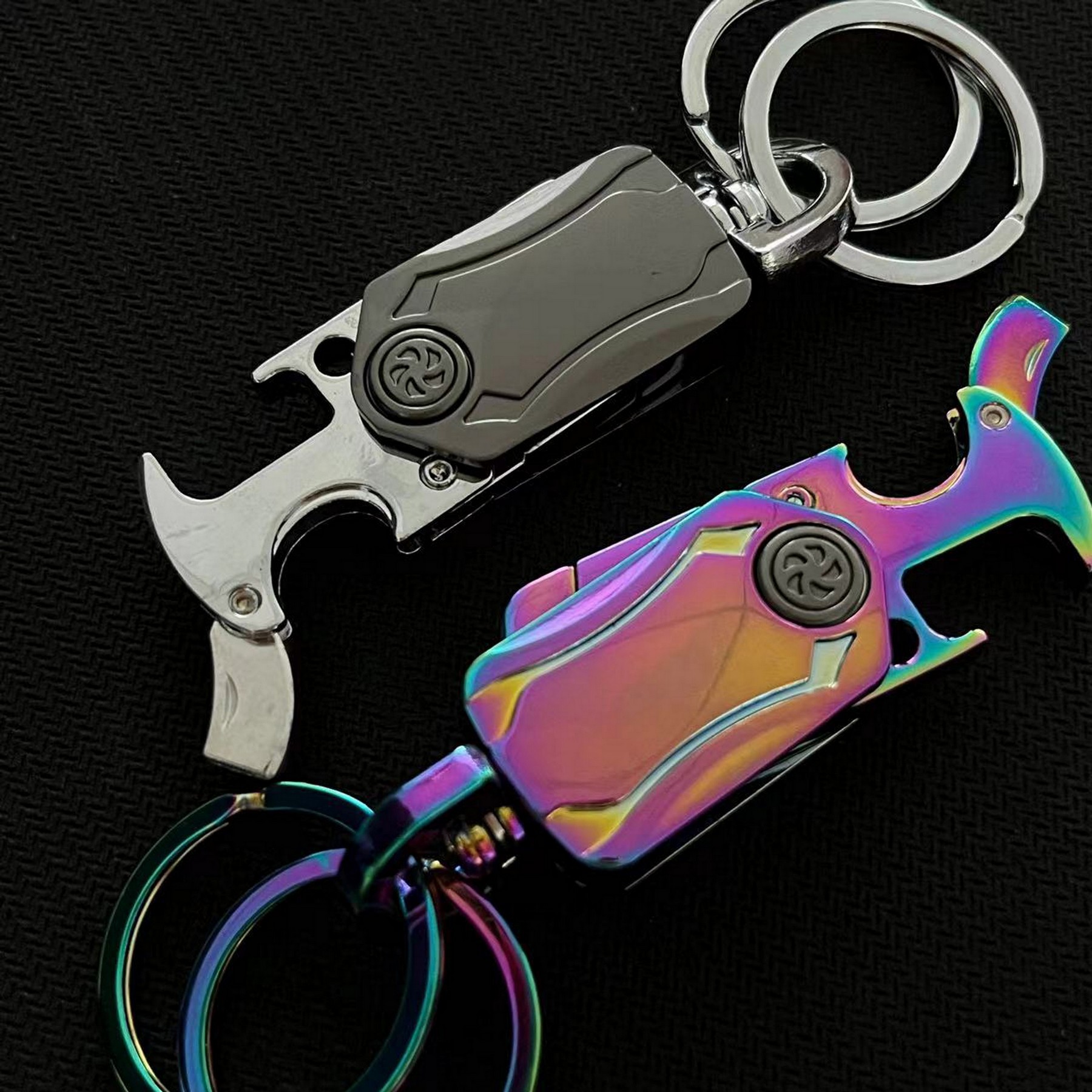 Multi-Functional Spin Cool Metal Keychain 3