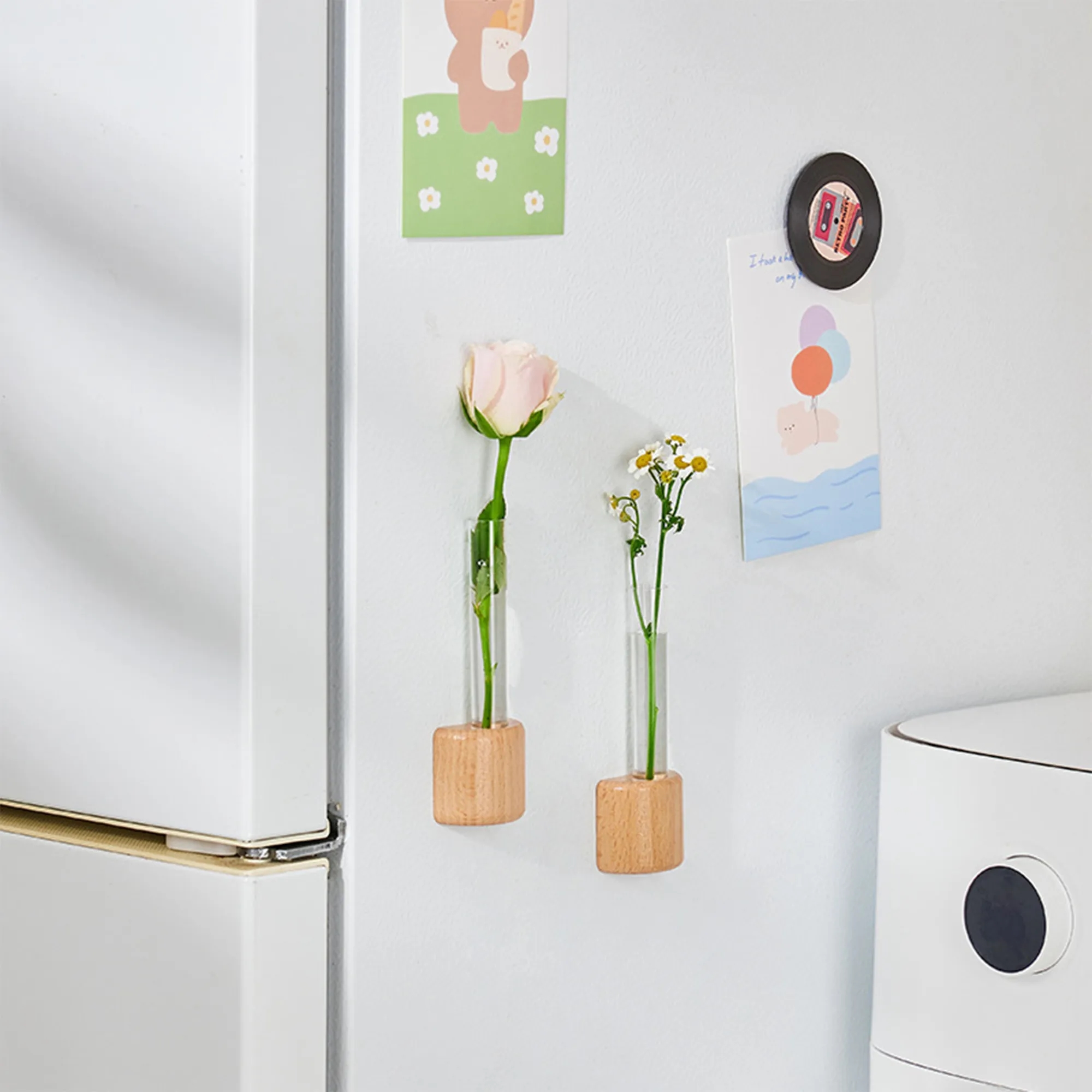 Magnetic Flower Vase Fridge Sticker Free Shipping 4