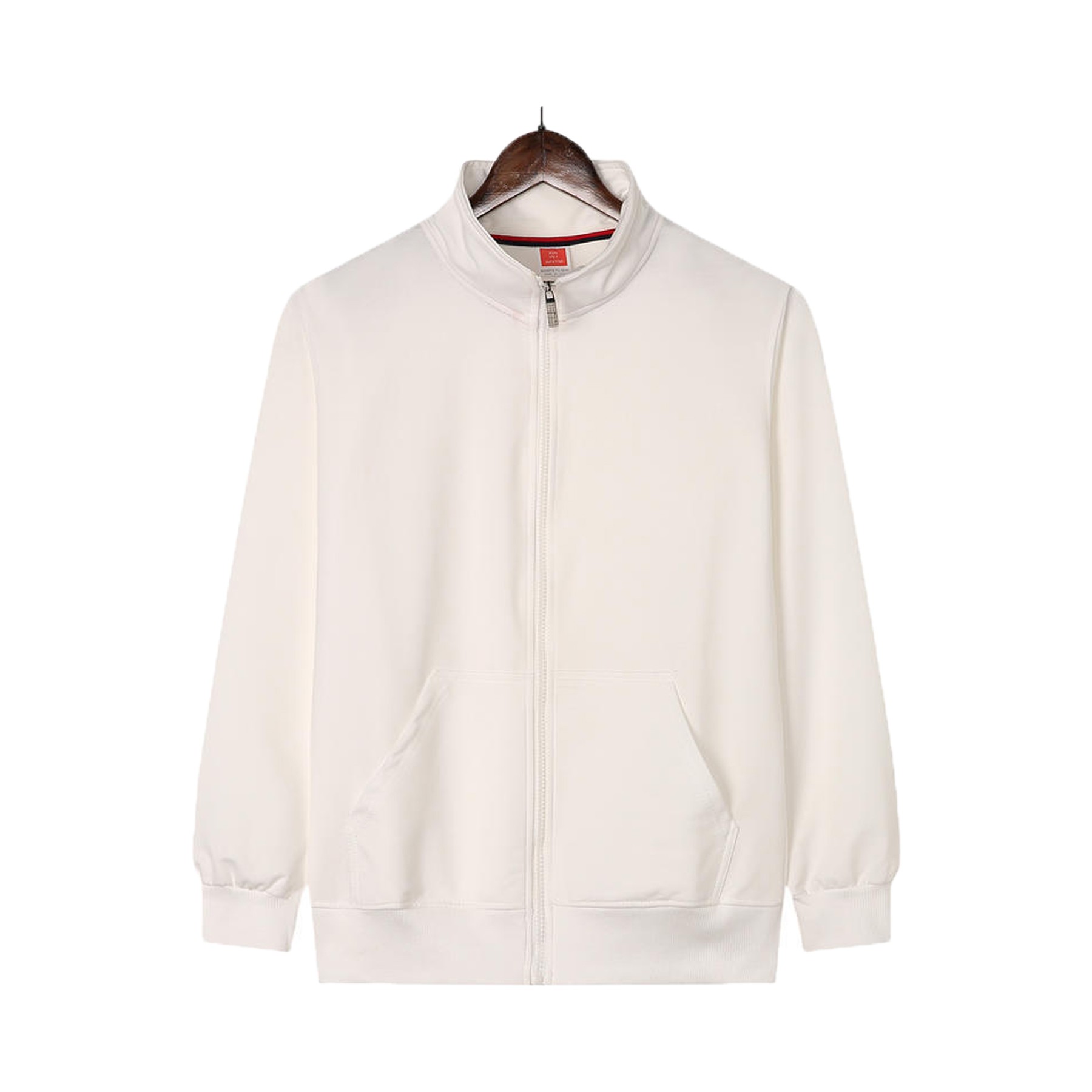 Unisex Stand Collar Full Zipper Sweatshirt 8