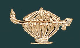 Knowledge Metal Chenille Letter Insignia Pin 1