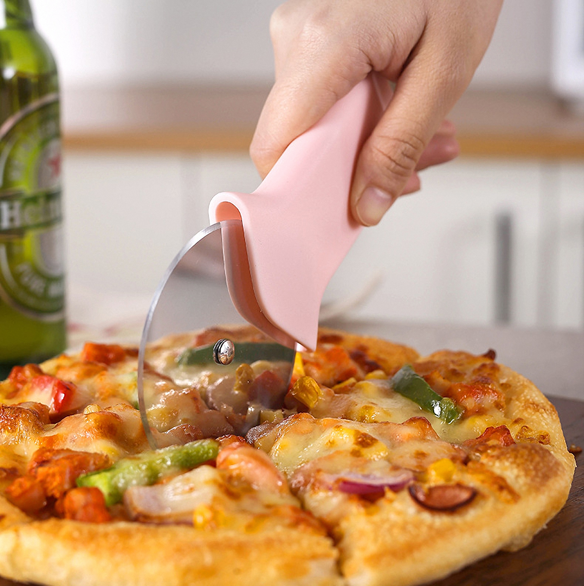 2-in-1 Pizza Cutter and Bottle Opener 3
