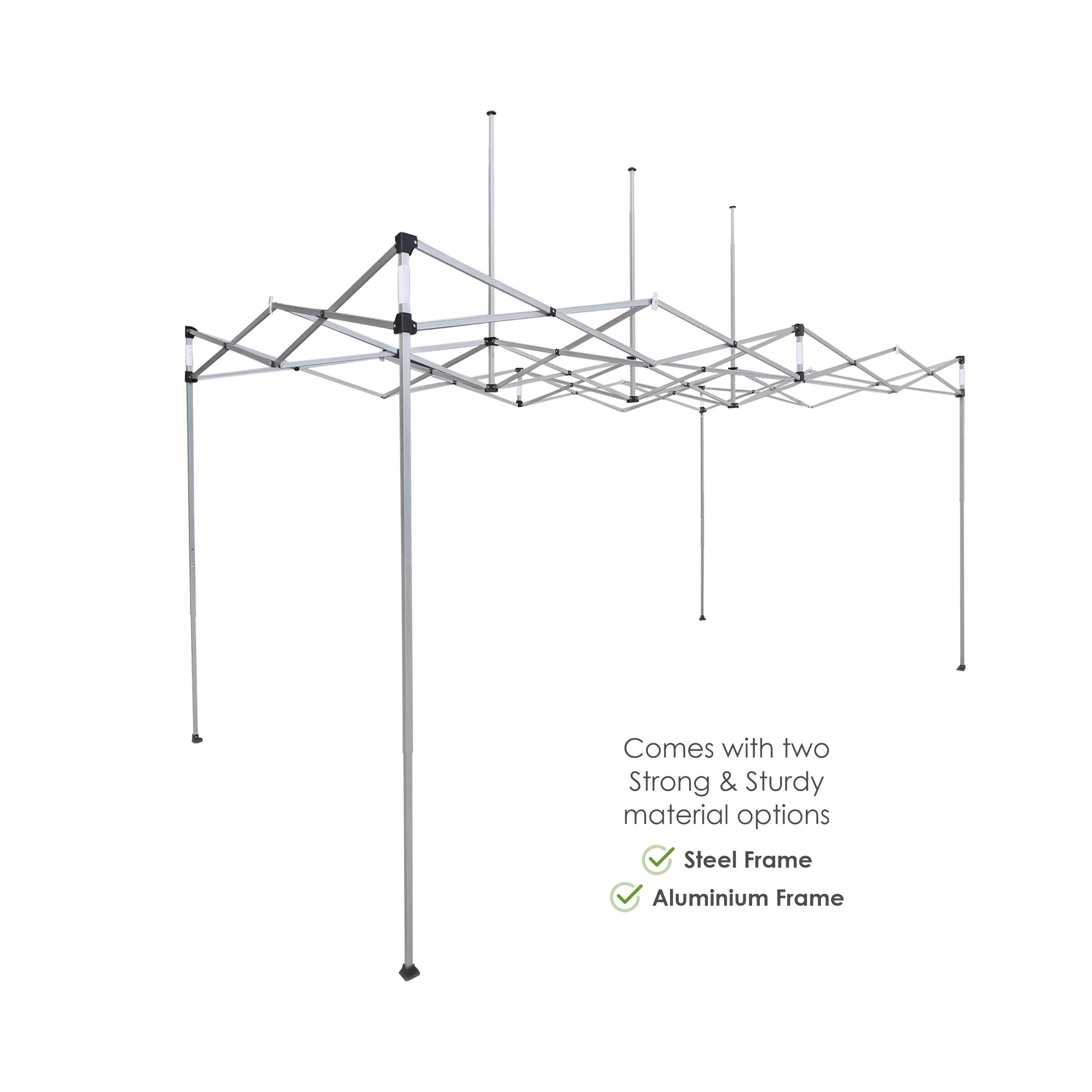 10'x15' Tent Canopy w frame, 2 side full + 1 long half wall 3