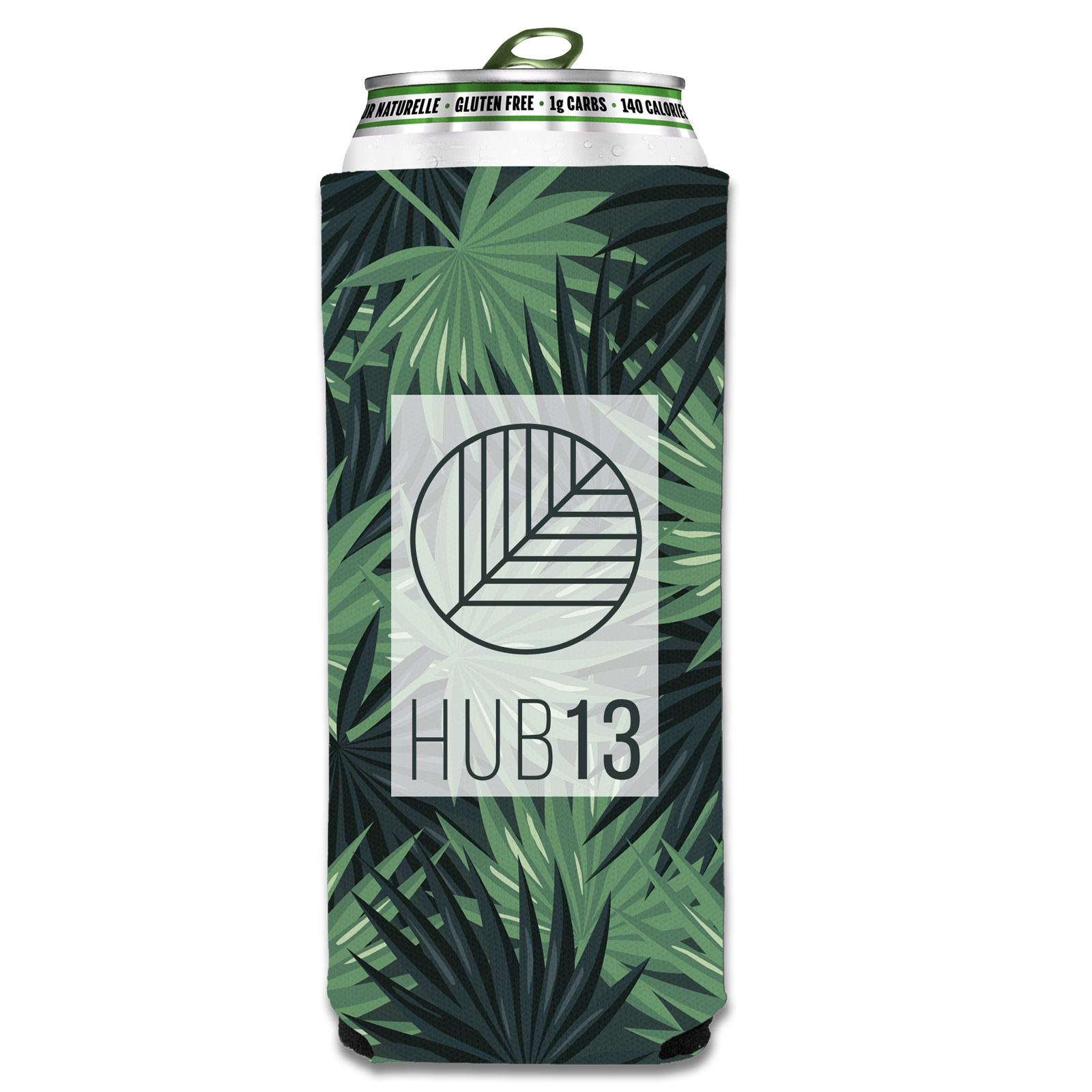 Collapsible Econo 12 oz. Slim Foam Can Cooler - Full Color, custom koozie with logo imprint 2