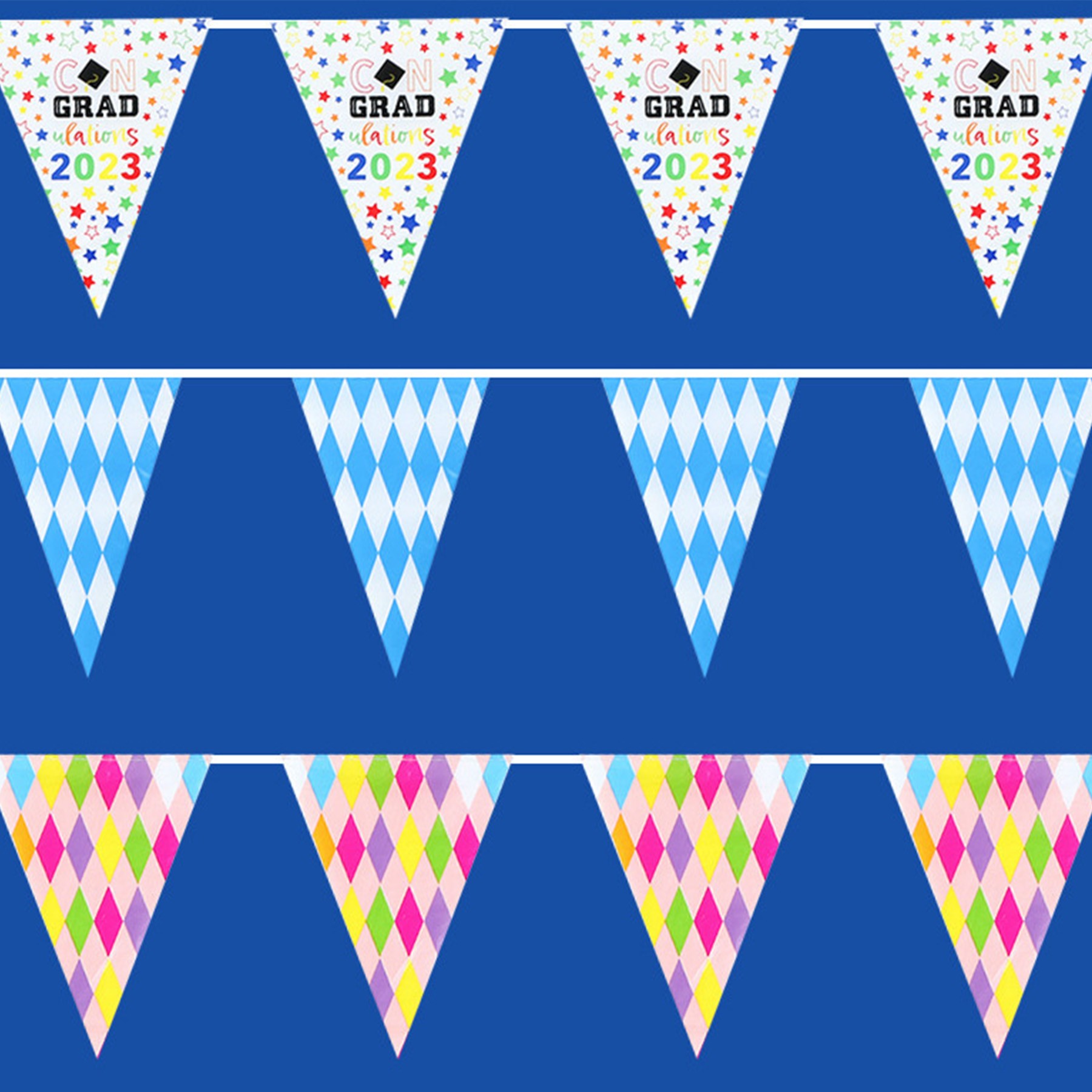Customizable Triangular Bunting Flag Decoration 4