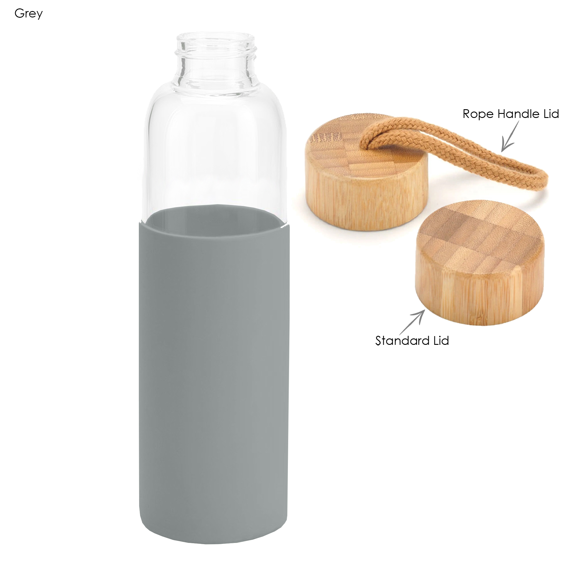 Honya Glass Drink Bottle with Sleeve 4
