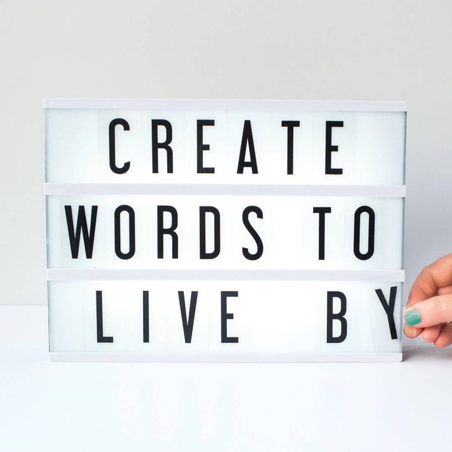 A5 Plastic LED Desktop Letter Light Box 3