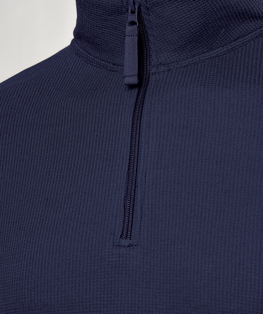 Men's Lightweight Waffle Quarter Zip Pullover 36