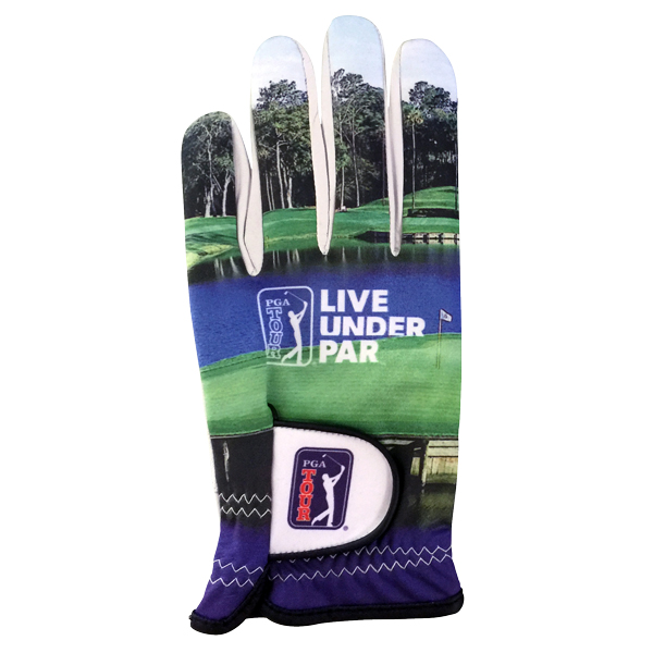 Sublimated Lycra Glove with Leather Palm 2