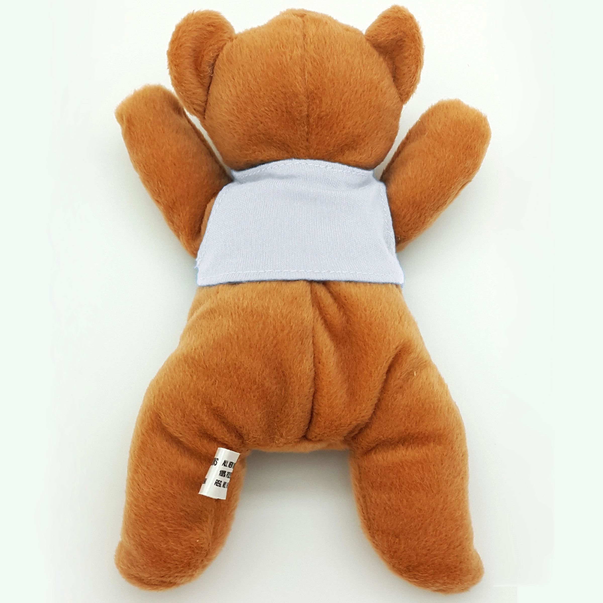 8" Laying Down Beanie Brown Bear 8