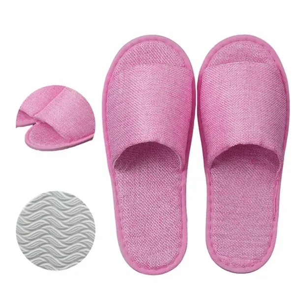 Disposable Linen Slippers - Premium Quality Comfort 1