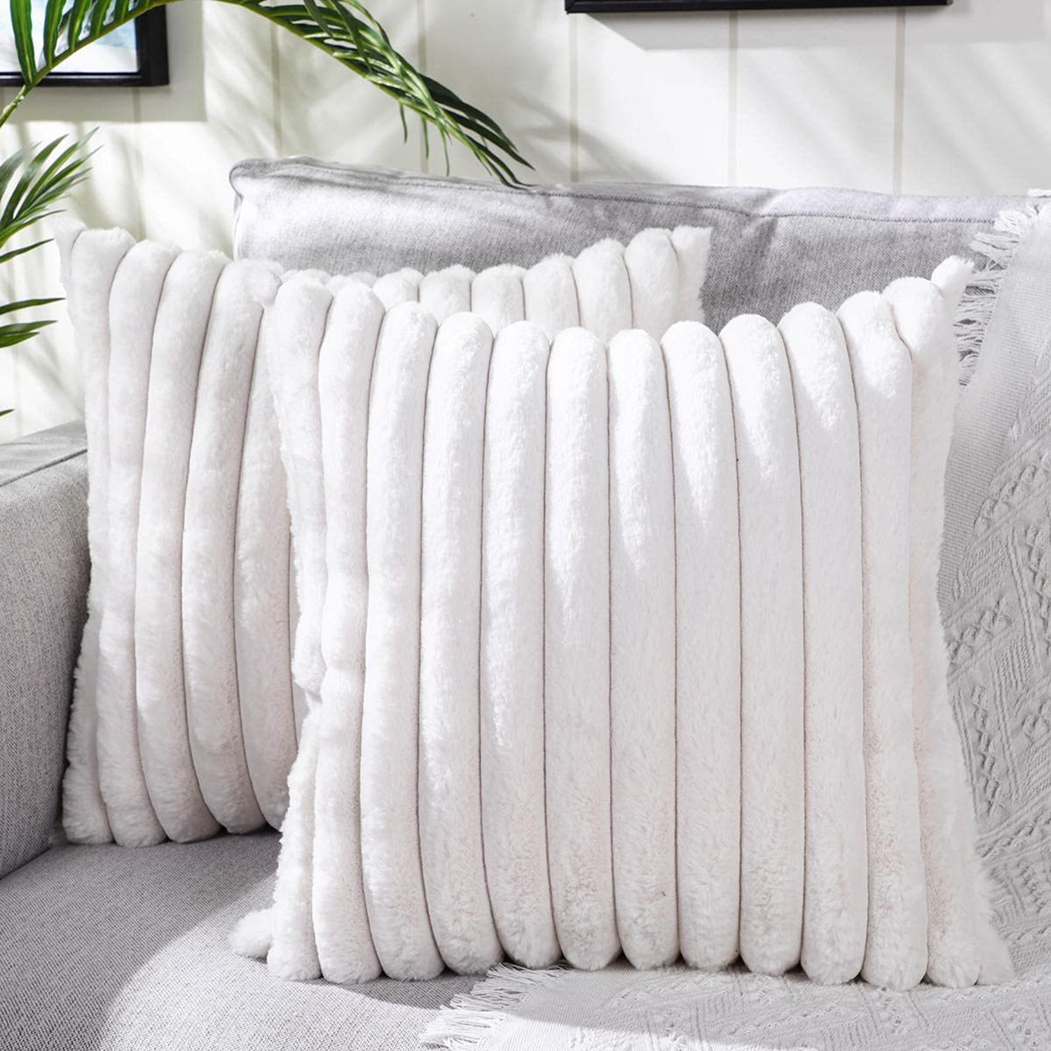 Faux Fur Plush Decorative Pillow 3