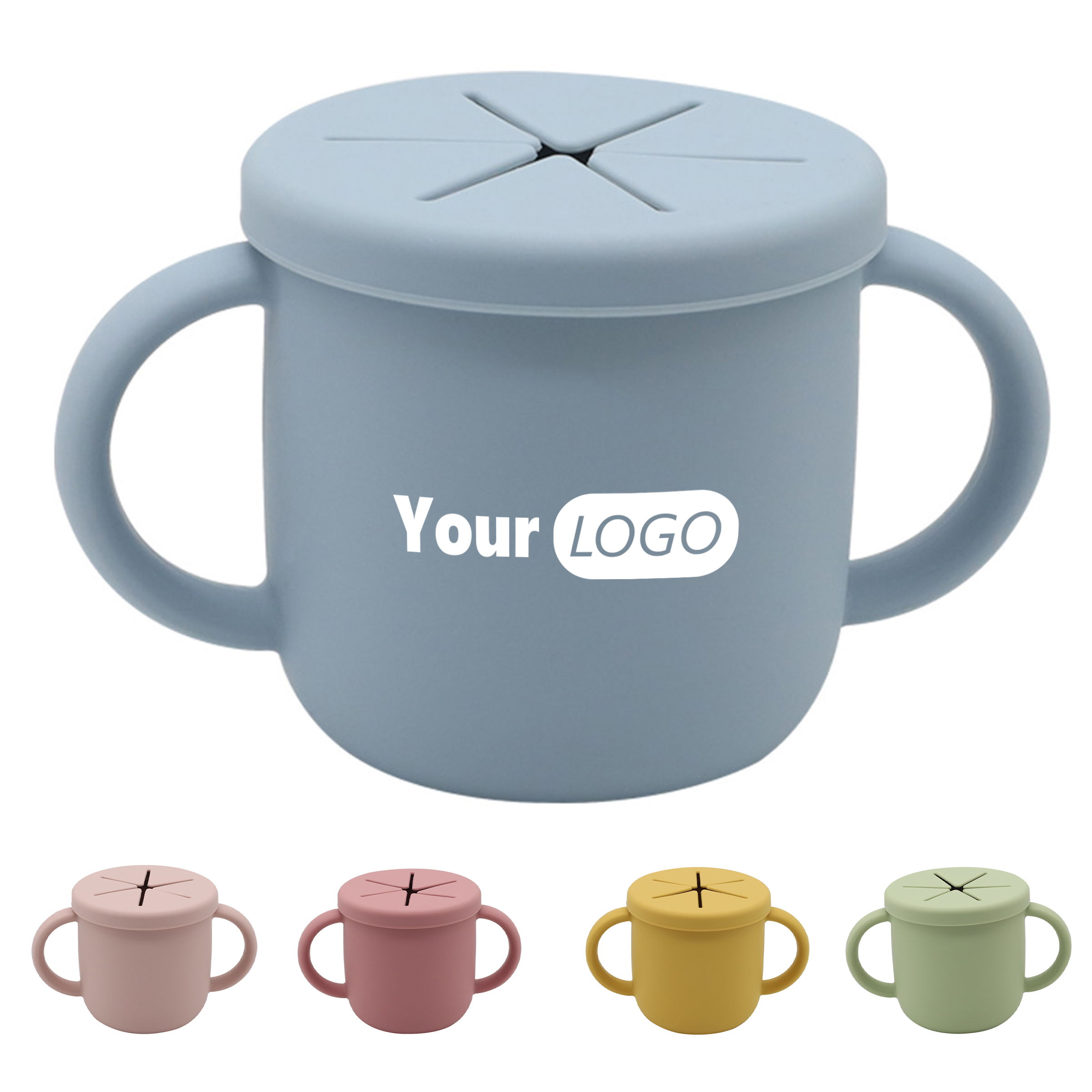 Silicone Anti Fall Portable Children's Snack Cup 6