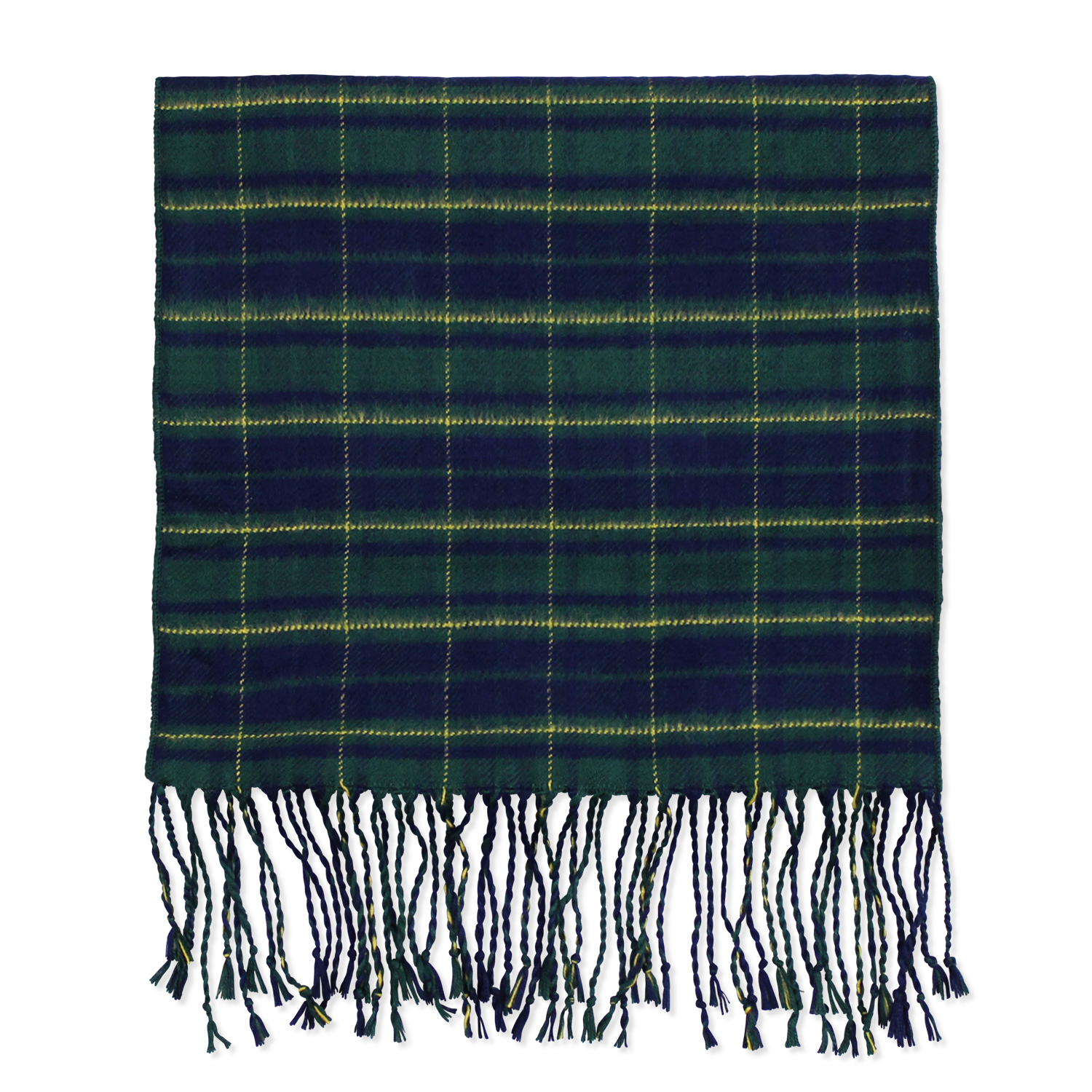 Green/Blue Plaid Bamboo Scarf 2