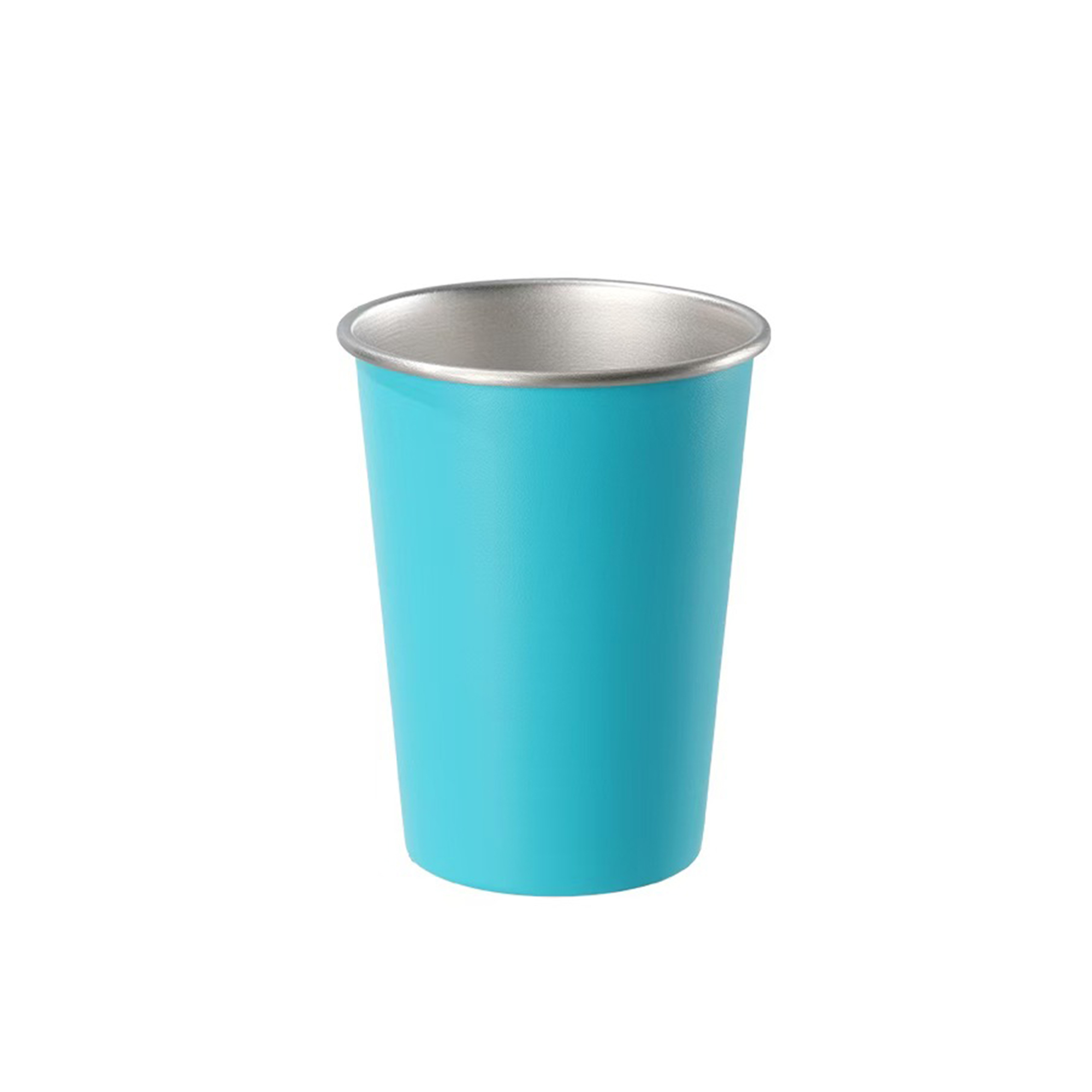 16oz Black Stainless Steel Pint Cup With Laser Imprint 10