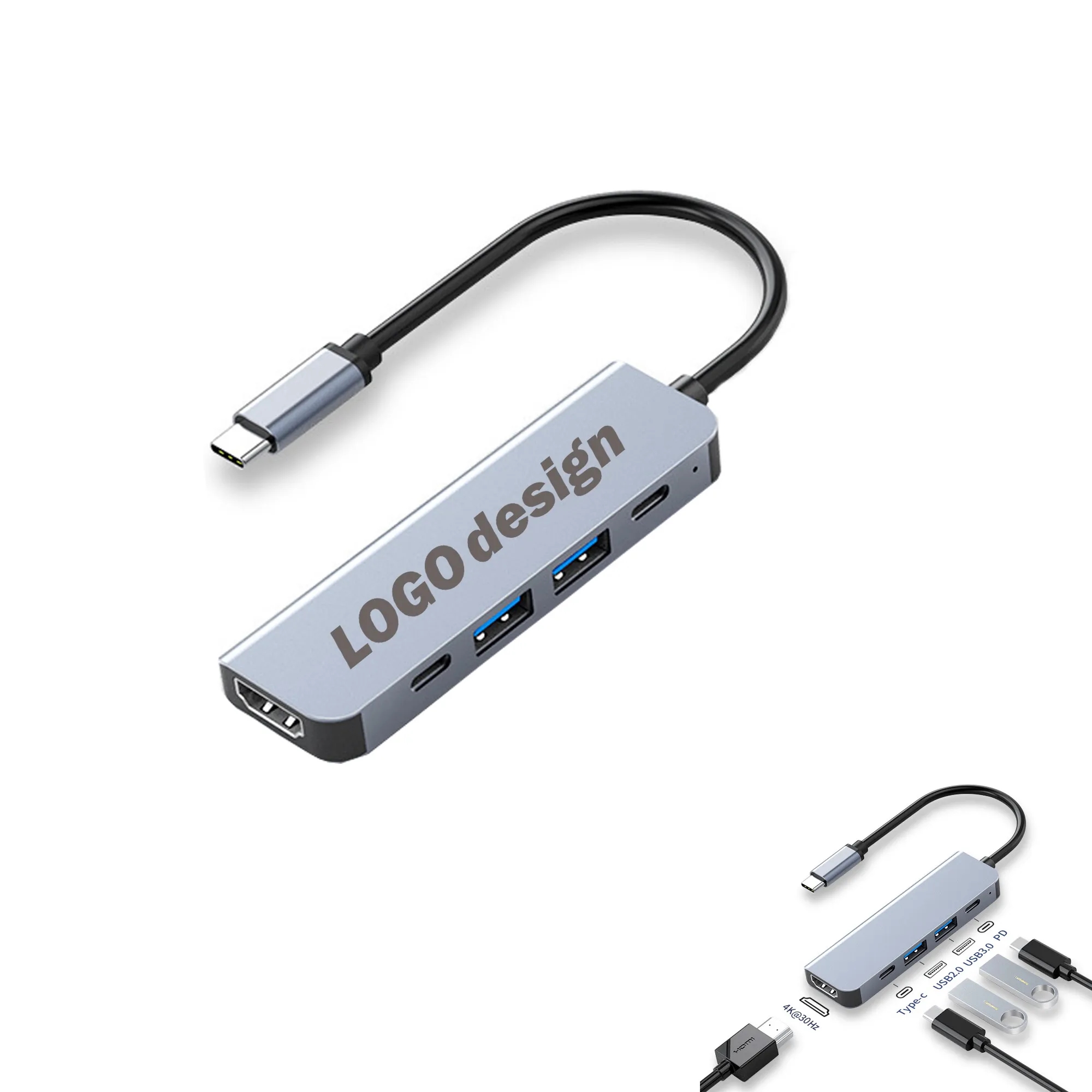5-in-1 TYPC (USB-C) Docking Station MOQ 100 2