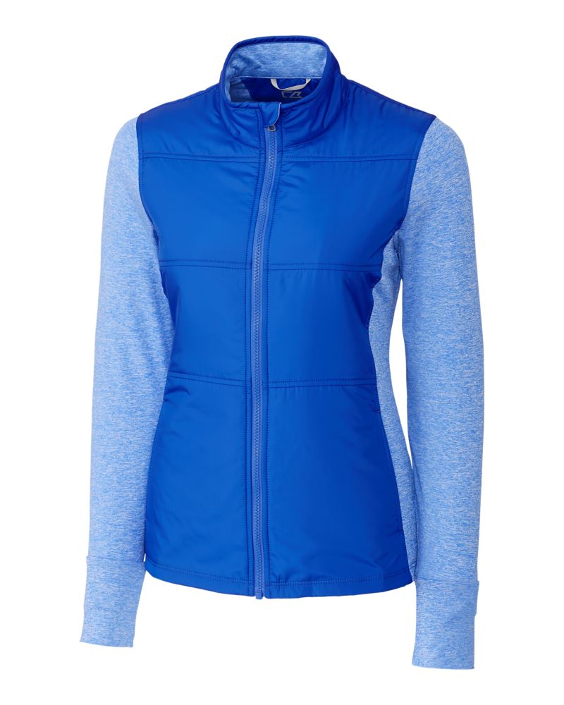 Cutter & Buck Stealth Recycled Hybrid Quilted Womens Windbreaker Jacket 25