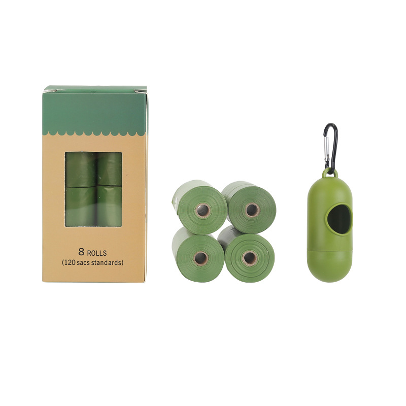 Dog Poop Bag Holder Dispenser with Metal Carabiner Clip 2