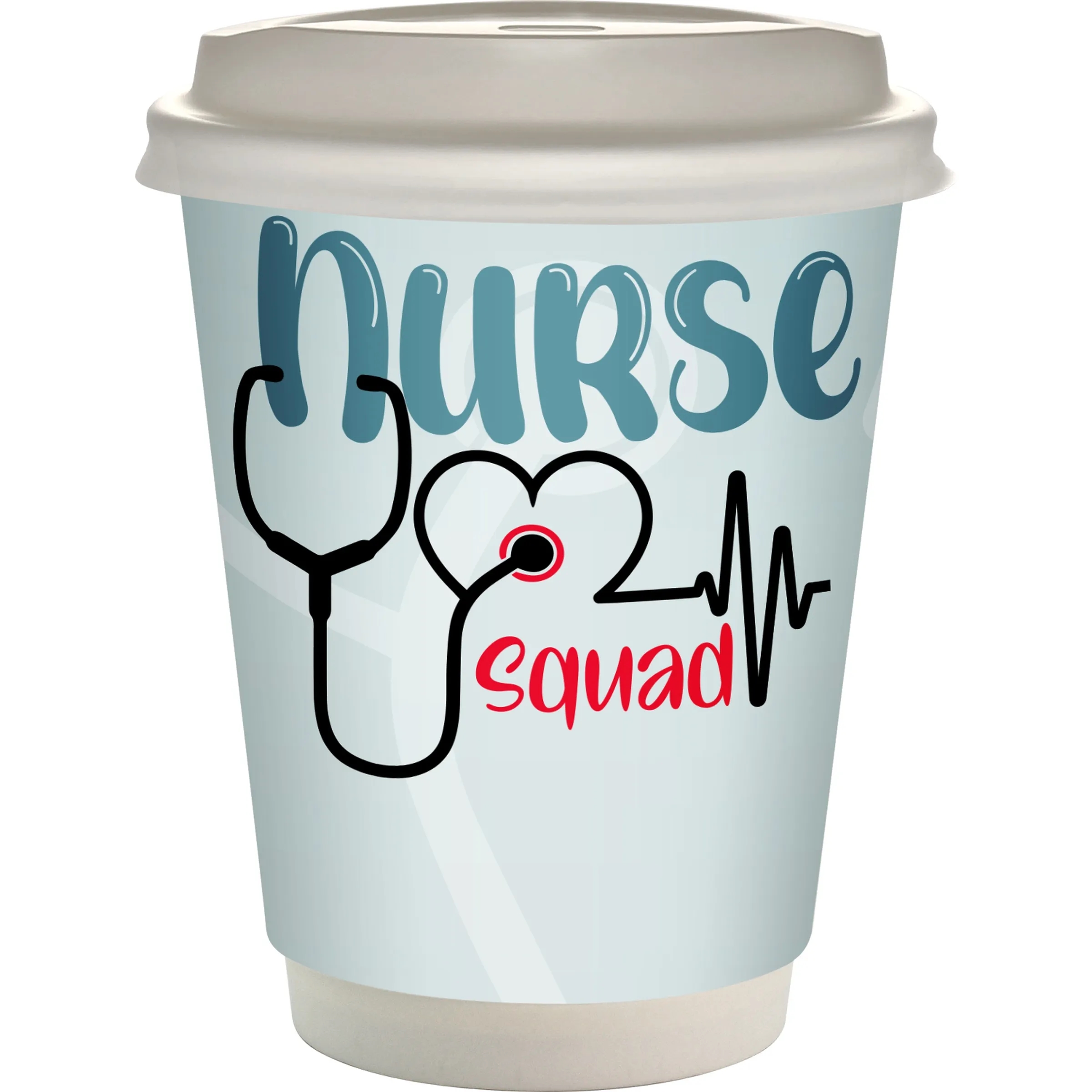12 oz. Healthcare Full Color Paper Cup with Lid 5