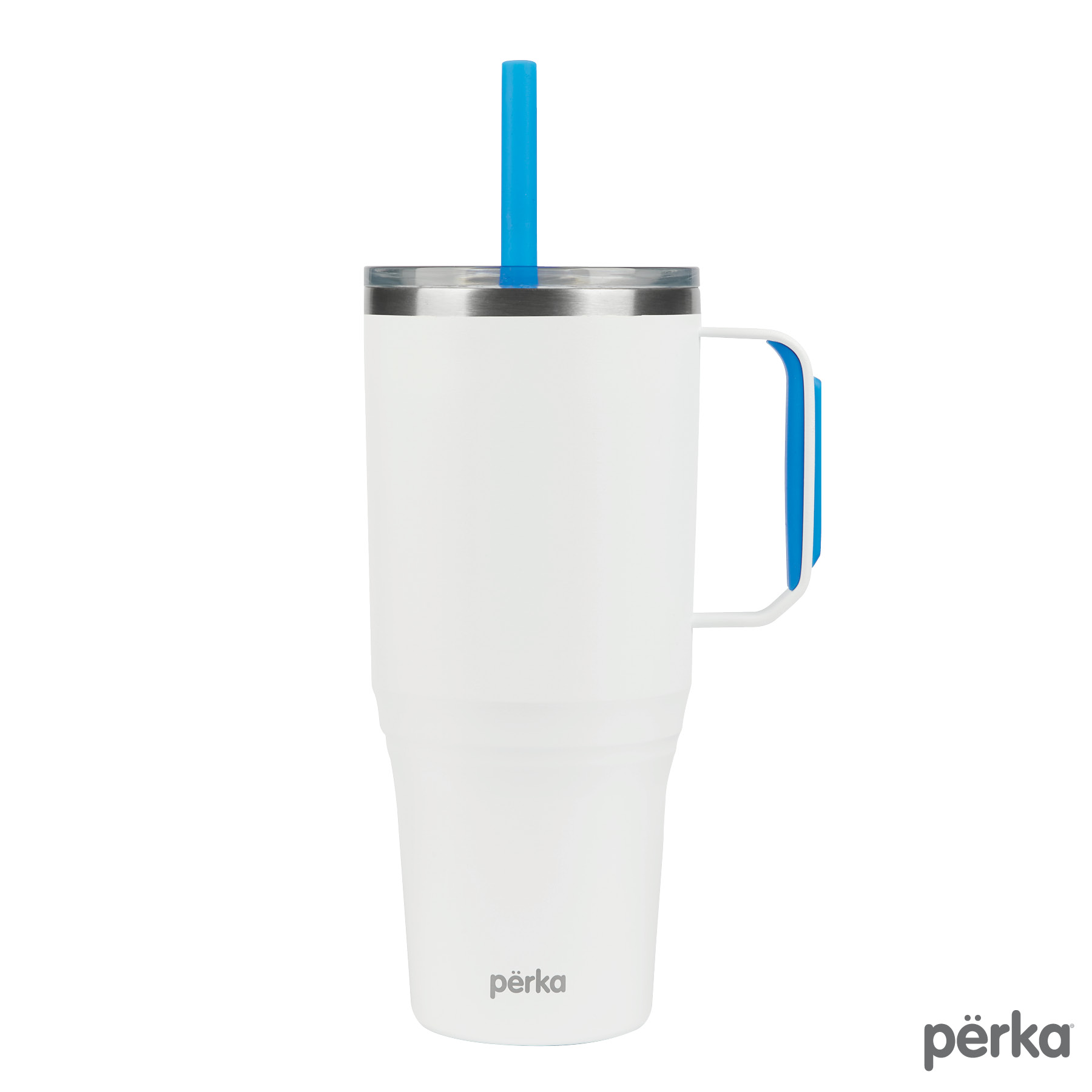 Perka® Portofino 36 oz. Double Wall Recycled Stainless Steel Travel Mug 36