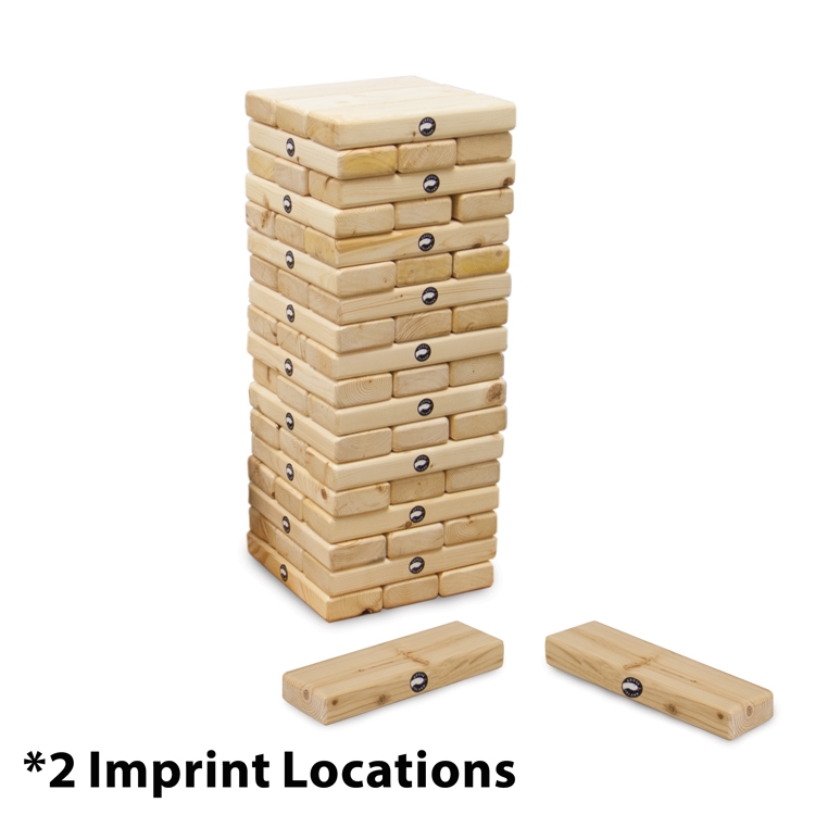 Jumbo Toppling Tower Blocks Game (2 Imprint Locations) 1