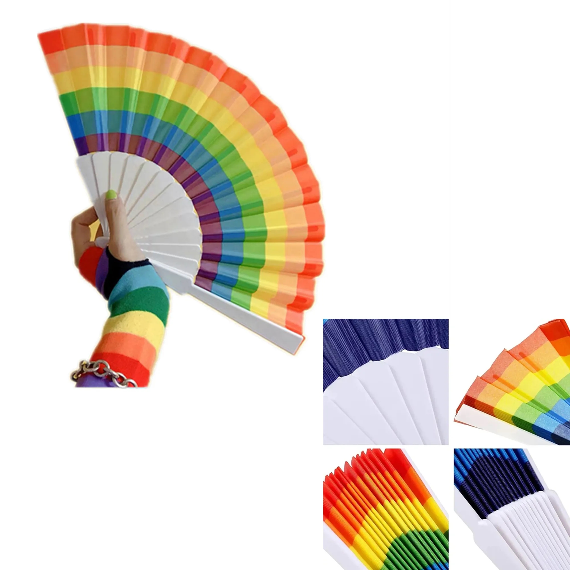 Folding Handheld Rainbow Fan 3