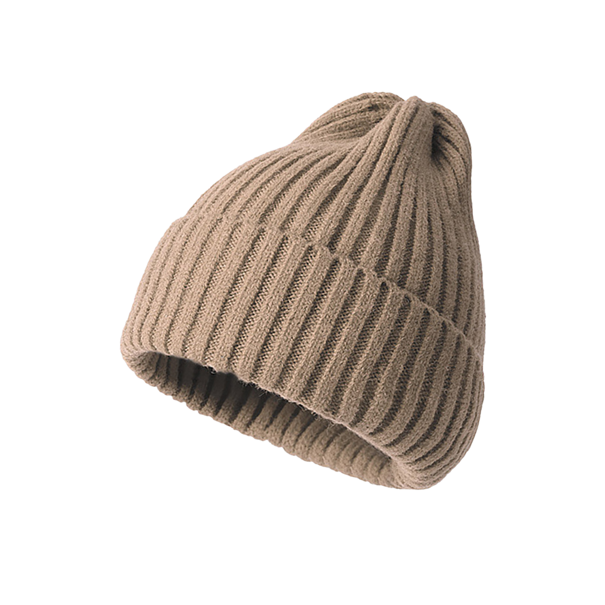 Thick Knit Acrylic Hat with Pointed Top Design 3