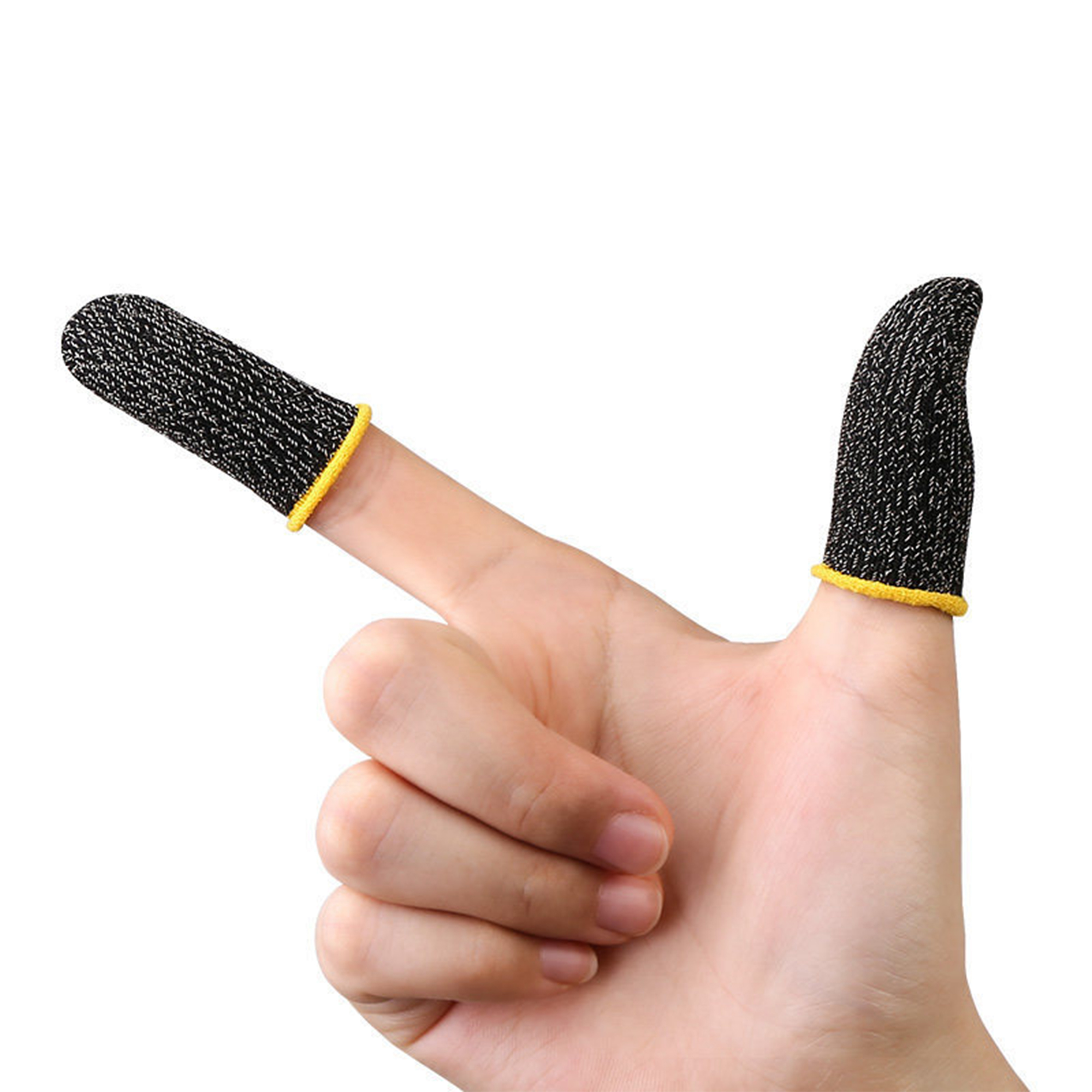 Conductive Touch Gaming Finger Sleeve Pair 1.77" Length x 0.98" Width 4
