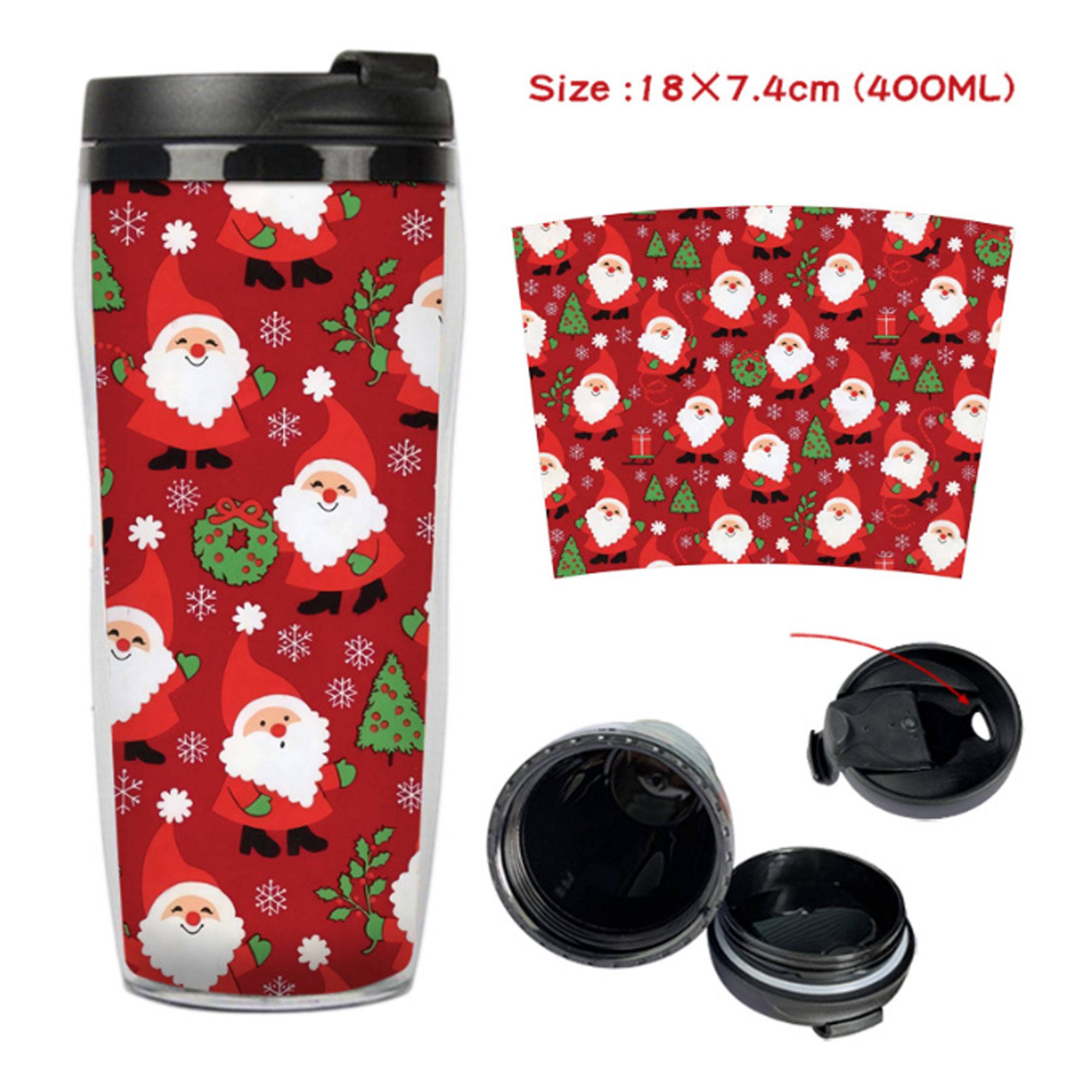 Customizable Double Layer Plastic Color-Changing Cup 4