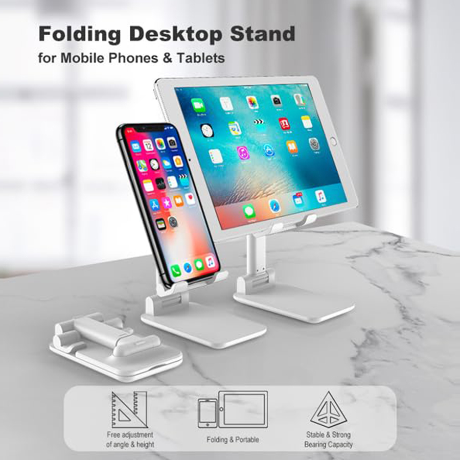 Adjustable Foldable Tablet & Phone Stand – Extendable Design for Versatile Use 2
