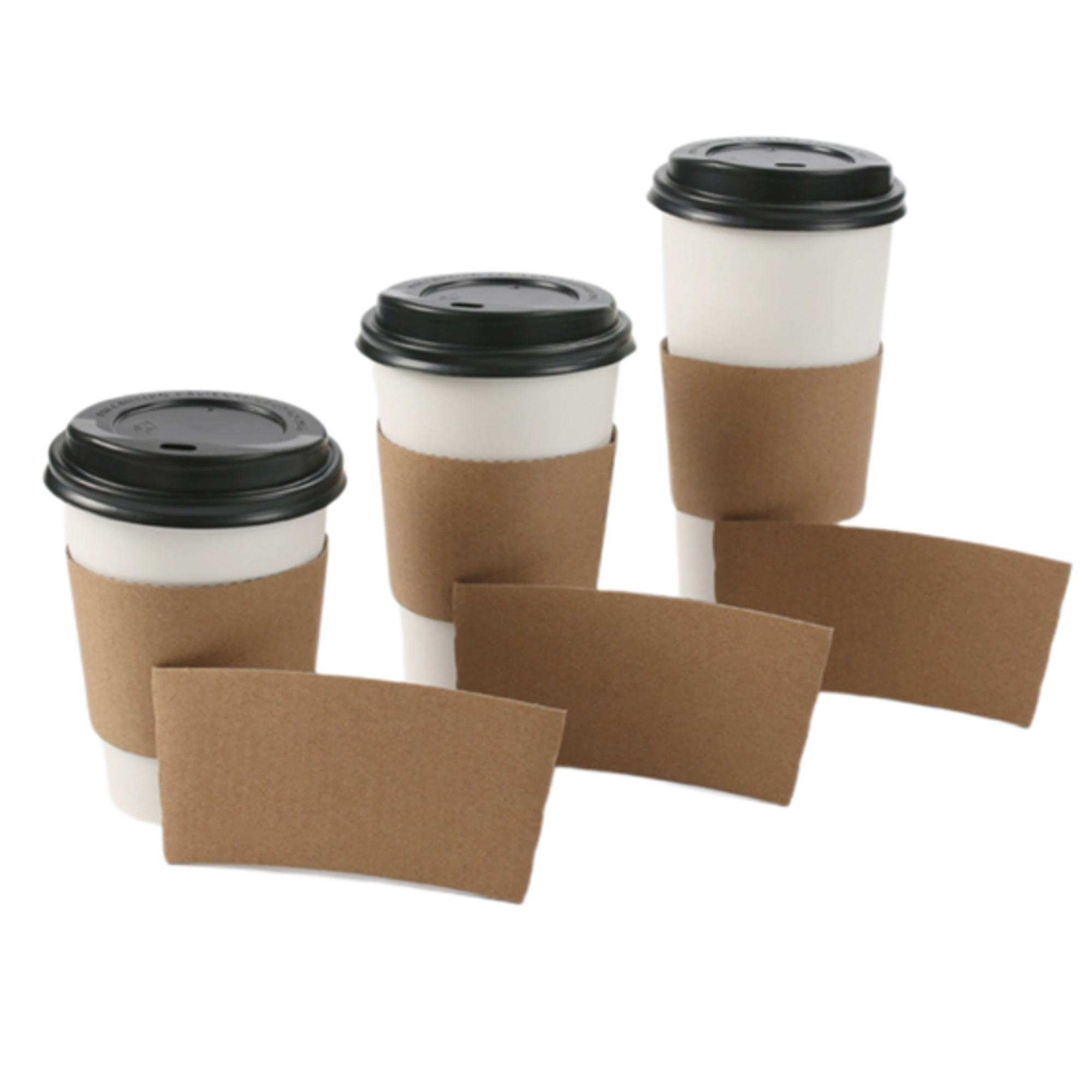 Disposable Heat-Resistant Coffee Cup Sleeve 5