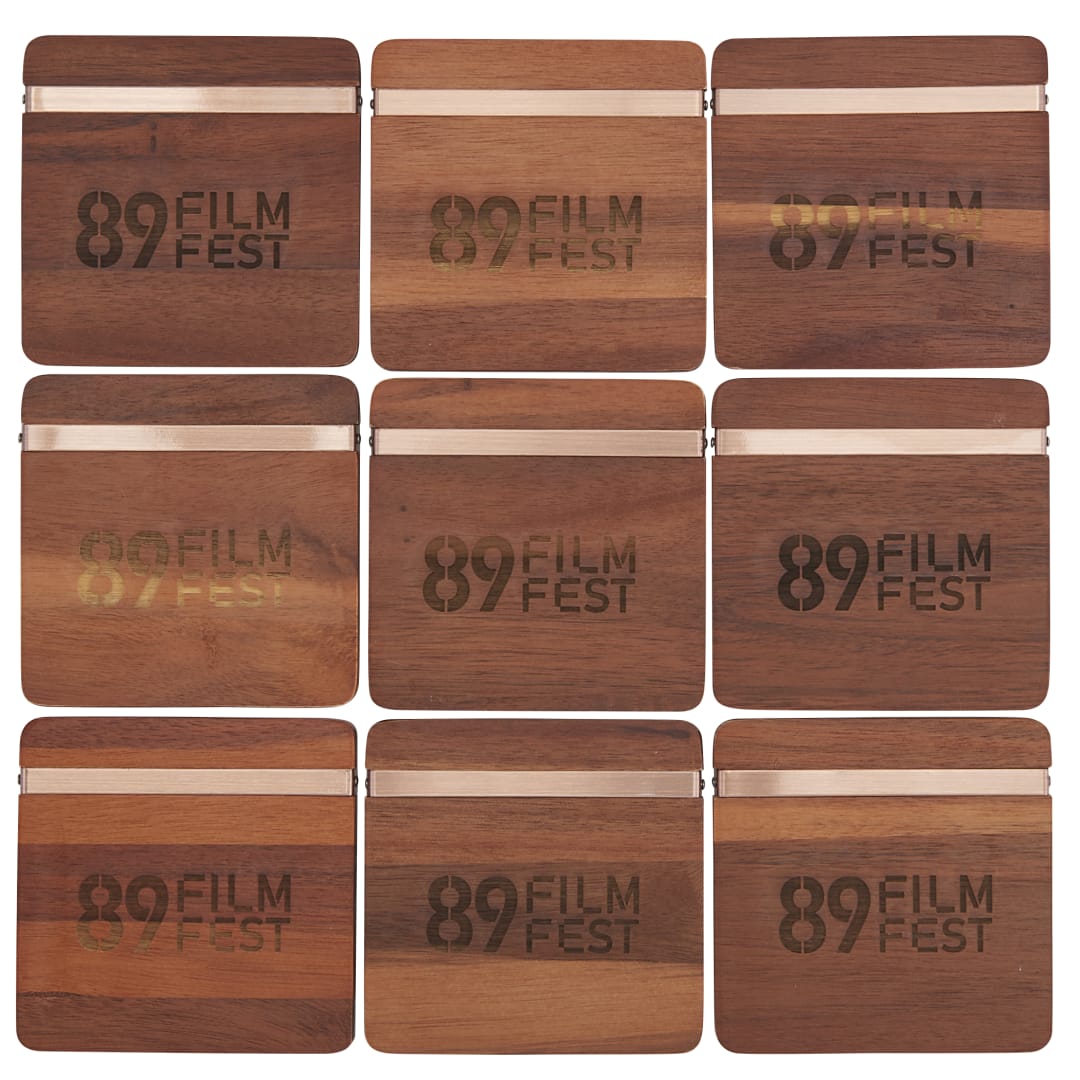 Graze Wood and Metal Coaster Set 24