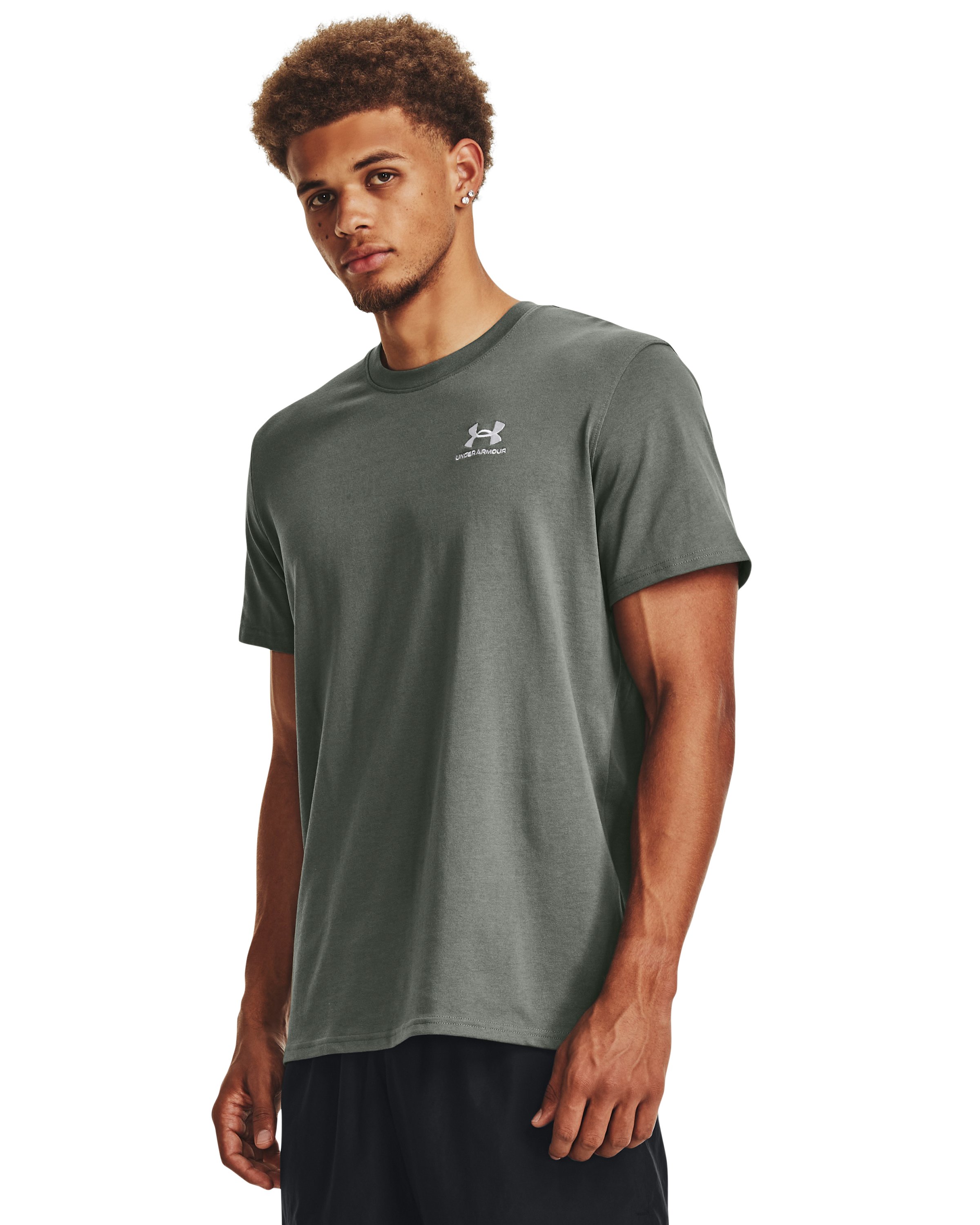 Men's UA Logo Embroidered Heavyweight Short Sleeve 11