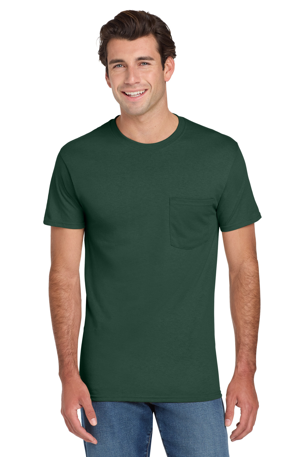 Jerzees - Dri-Power 50/50 Cotton/Poly Pocket T-Shirt. 29MP 91