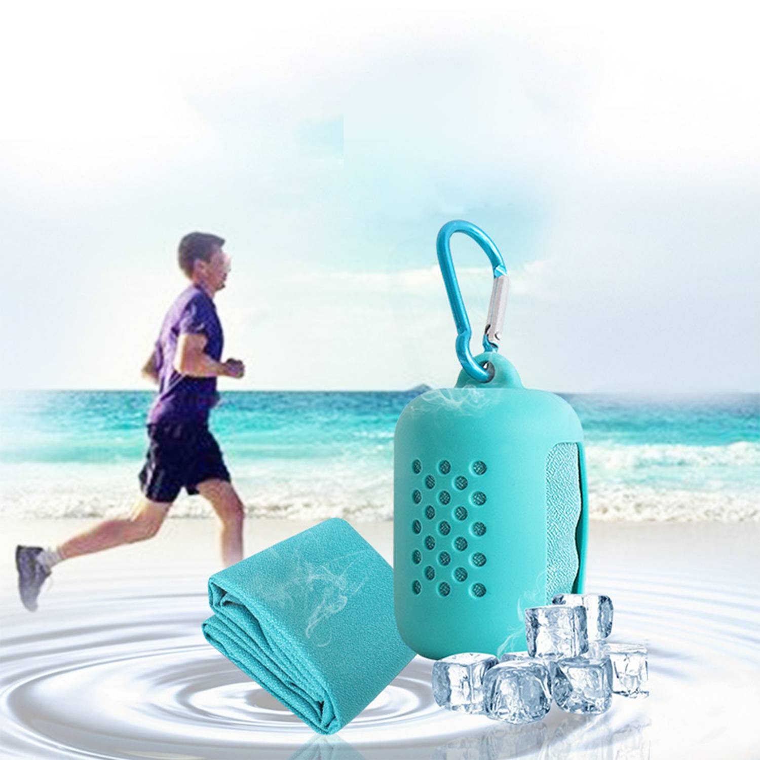 Cold Sensation Sport Towel Sweat Absorbent and Quick Dry 2