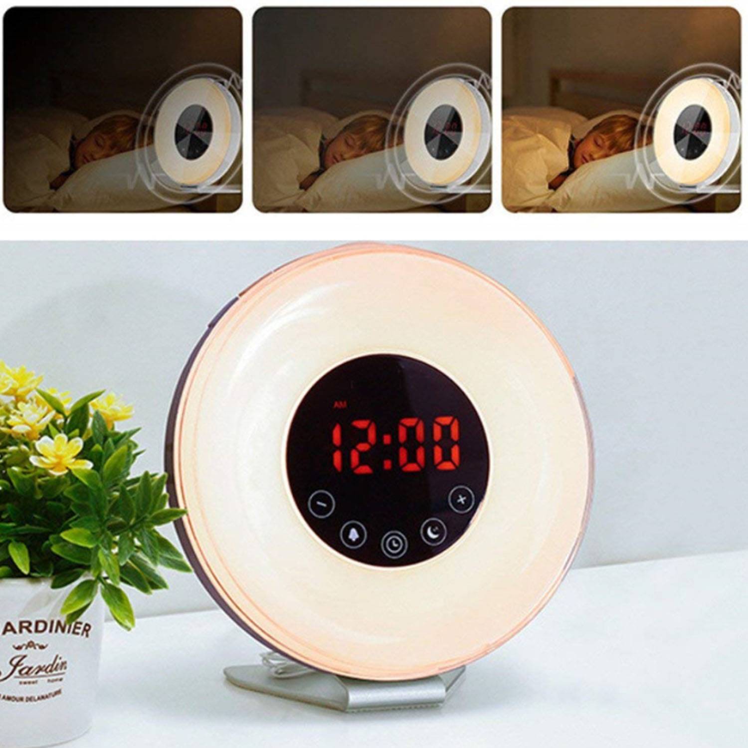 LED colorful alarm clock 7