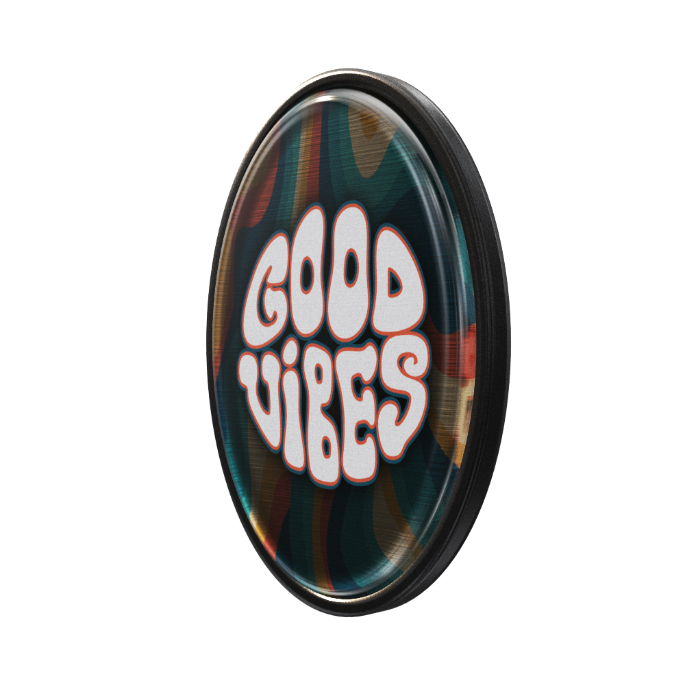 Express Vibraprint 1" x 5/8" Oval Lapel Pin 9