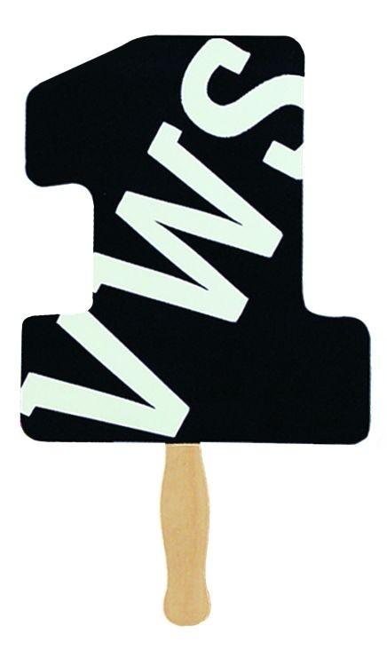Stock Number 1 Shaped Hand Held Fan